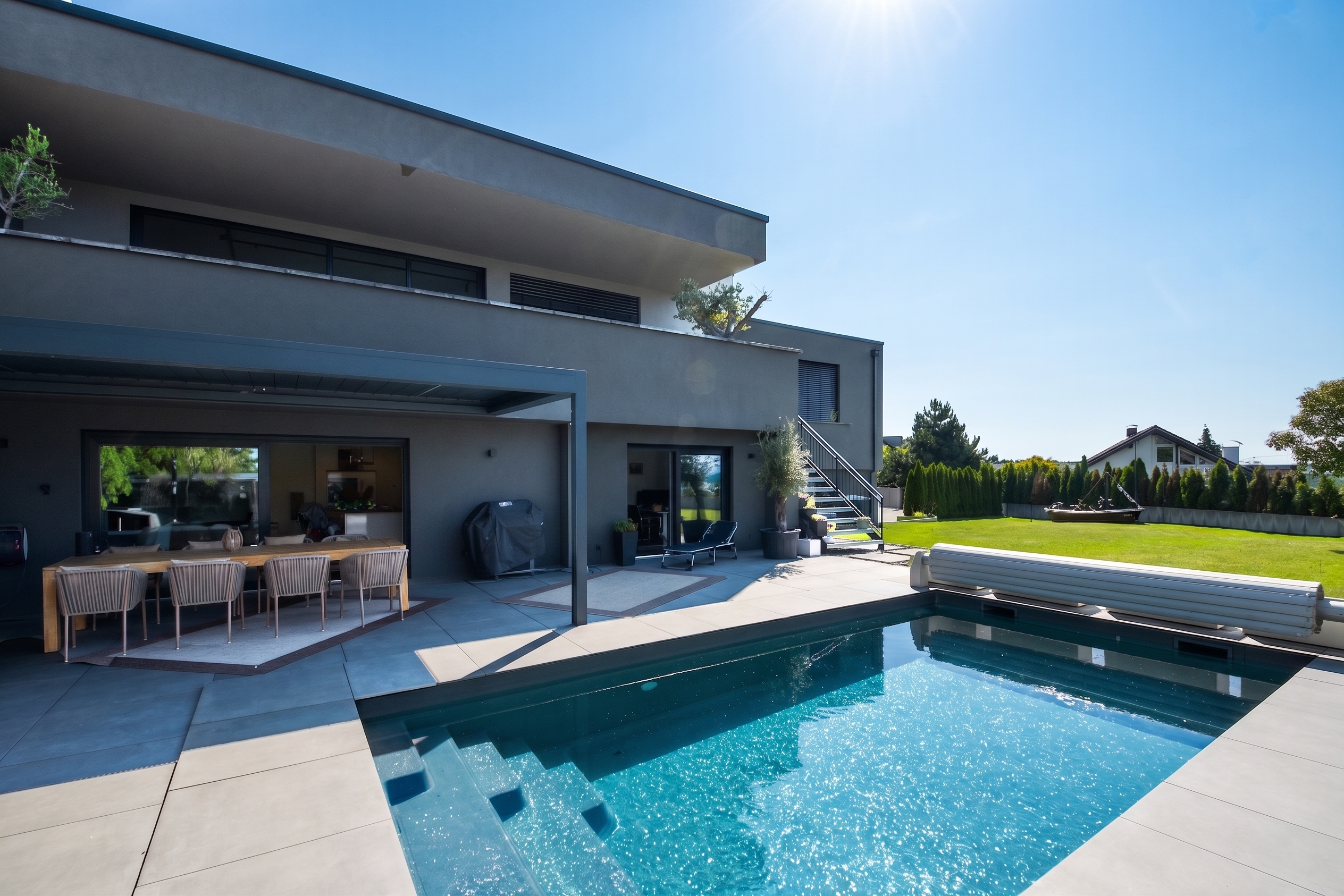 Architektonisches Meisterwerk – Eine Villa, die Design, Luxus und Lebensgefühl neu definiert!