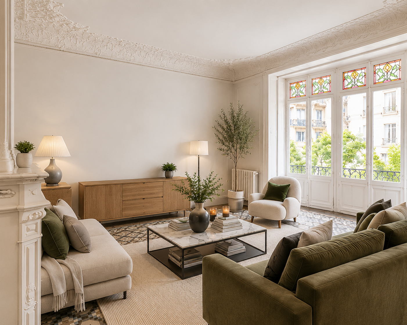 Spectacular modernist apartment in Eixample Right