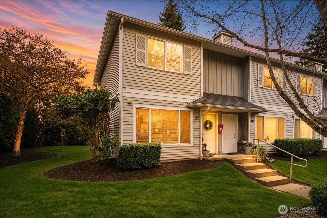 End-unit condo with privacy