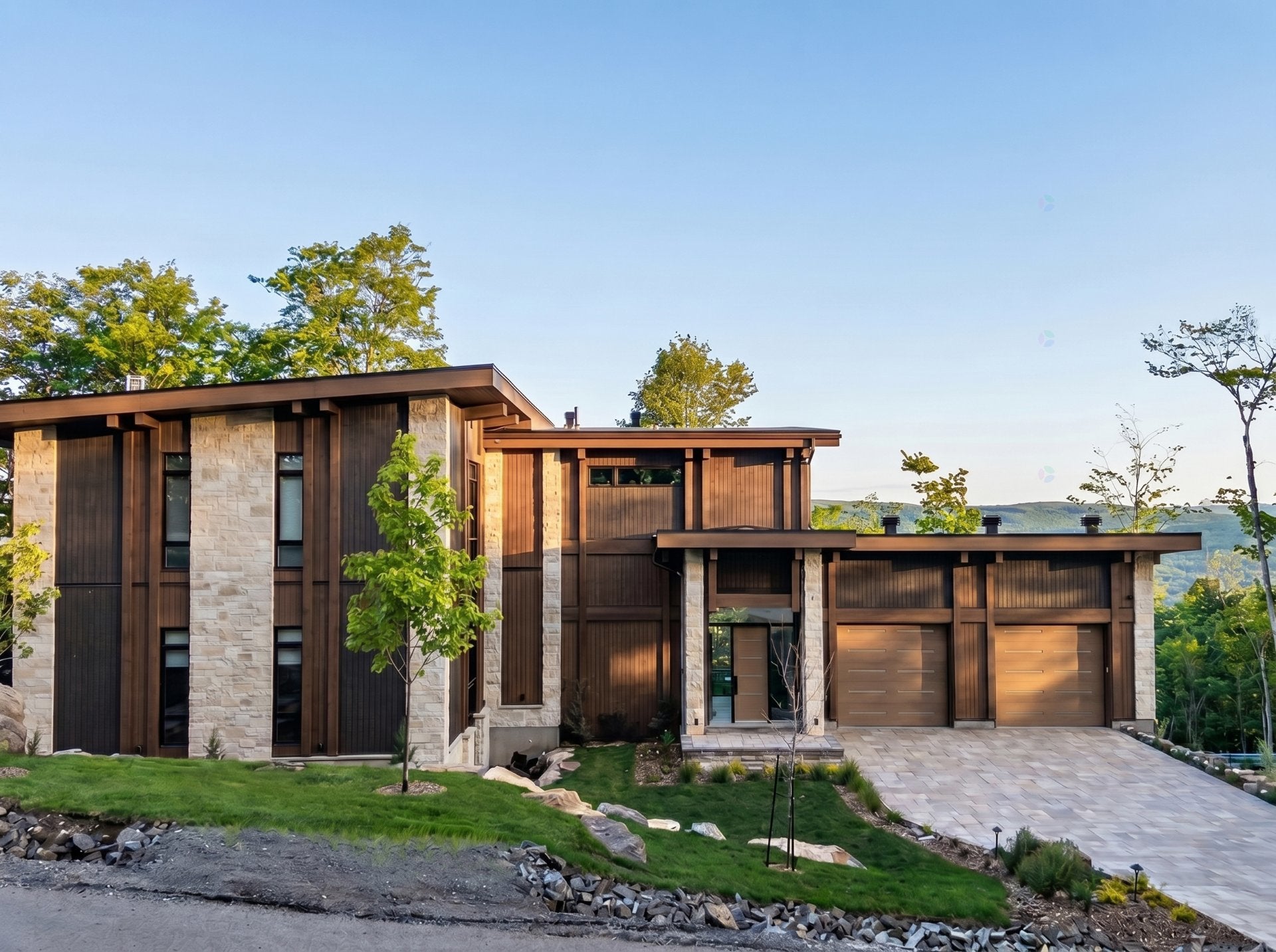 Nestled at the top of the mountain with breathtaking views