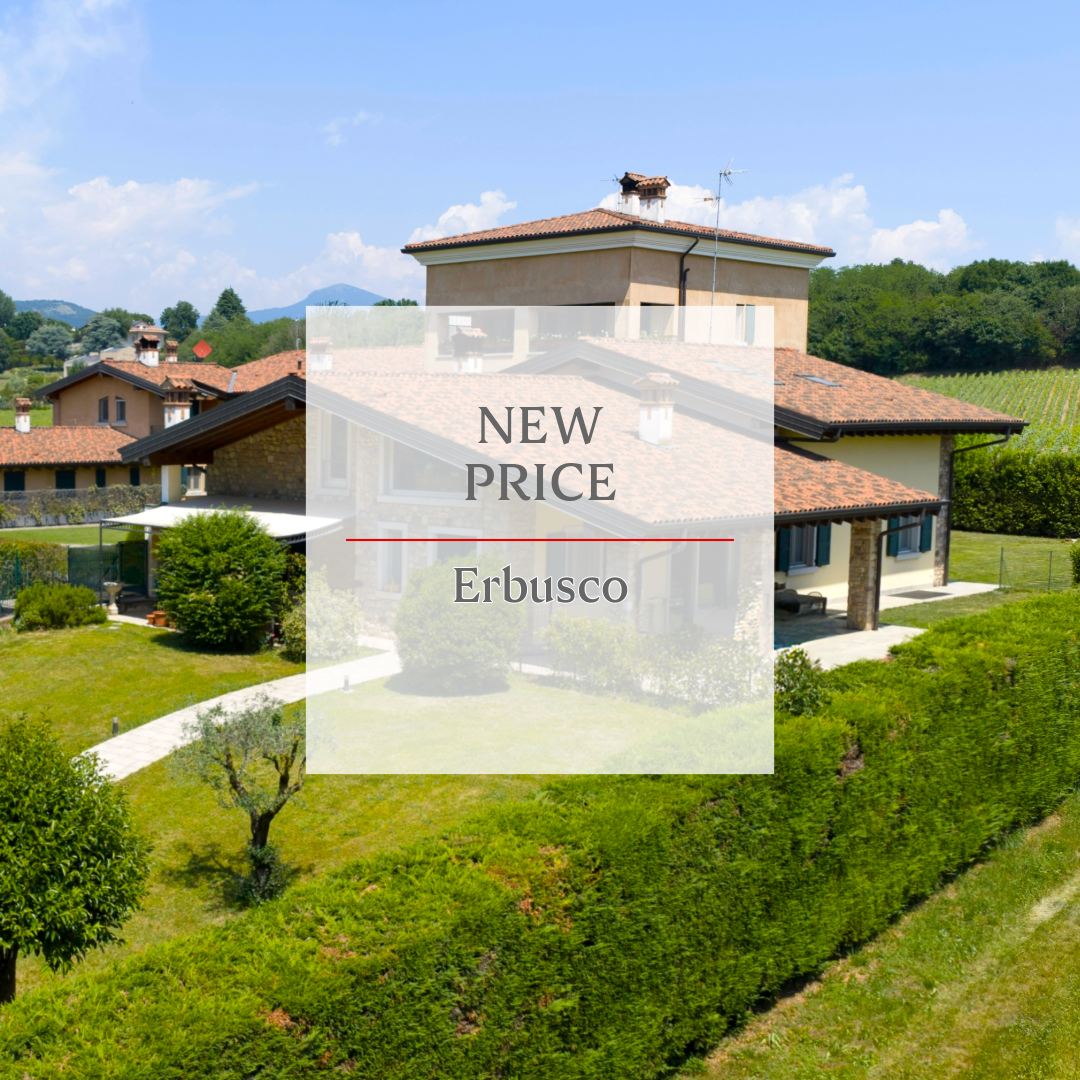 Villa con giardino tra i vigneti della Franciacorta