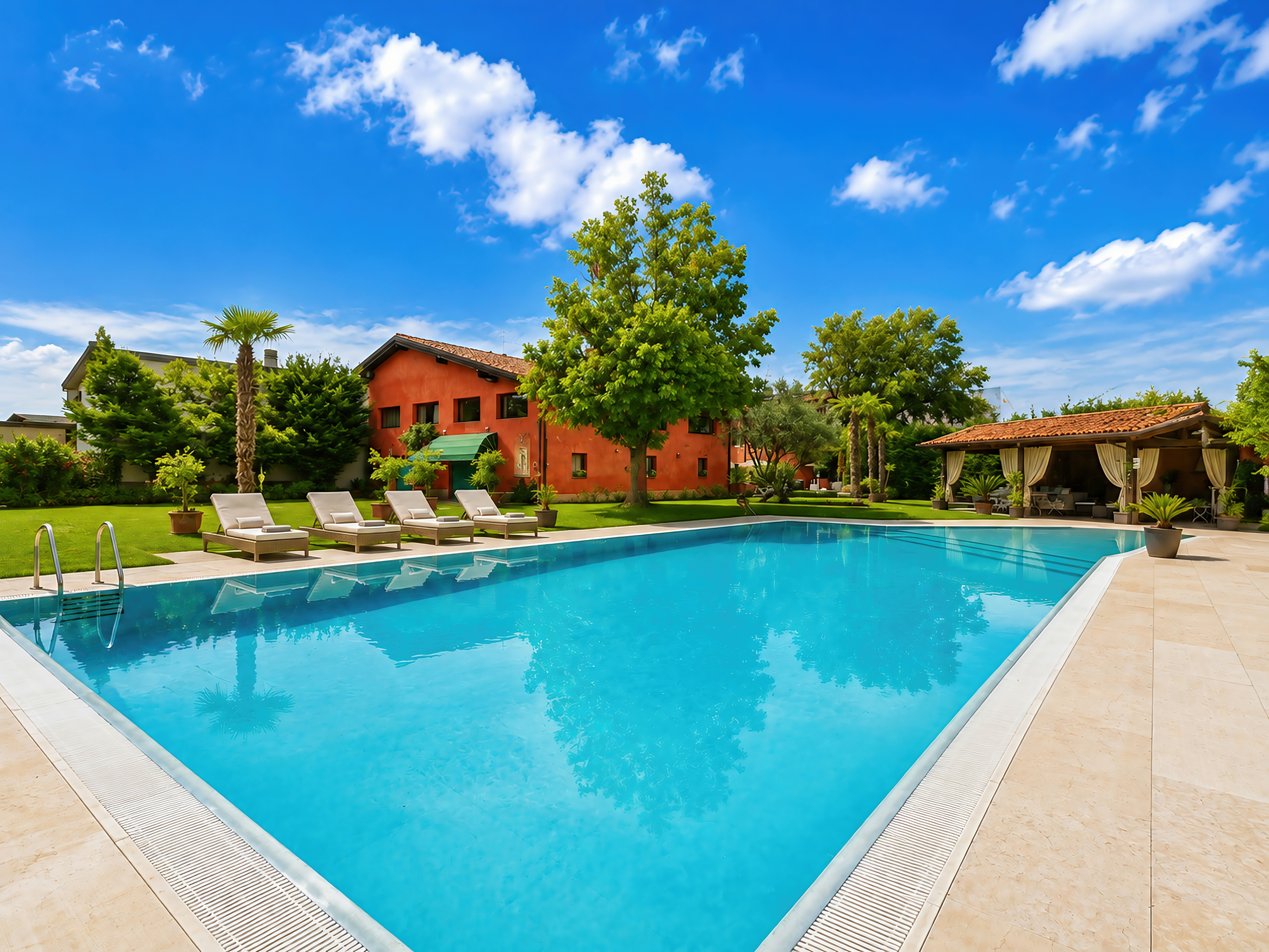 Timeless Elegance: A Charming Estate with Pool and Park