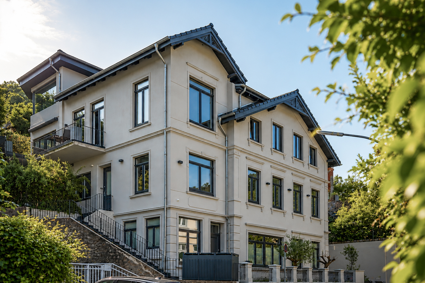 Ein Juwel im Treppenviertel!                                       Einzigartiges Wohnensemble mit Elbblick [KI-modifiziert]
