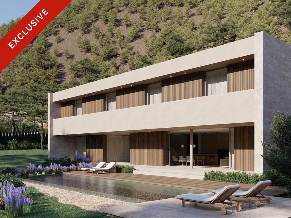 Moderne Villa im Bau mit Blick in Son Vida, Palma de Mallorca