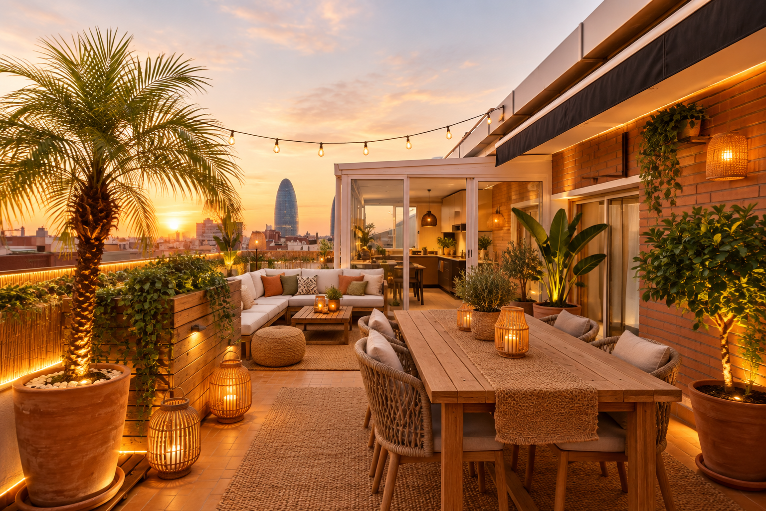 Stunning 4-bedroom penthouse with top terrace and double electric parking