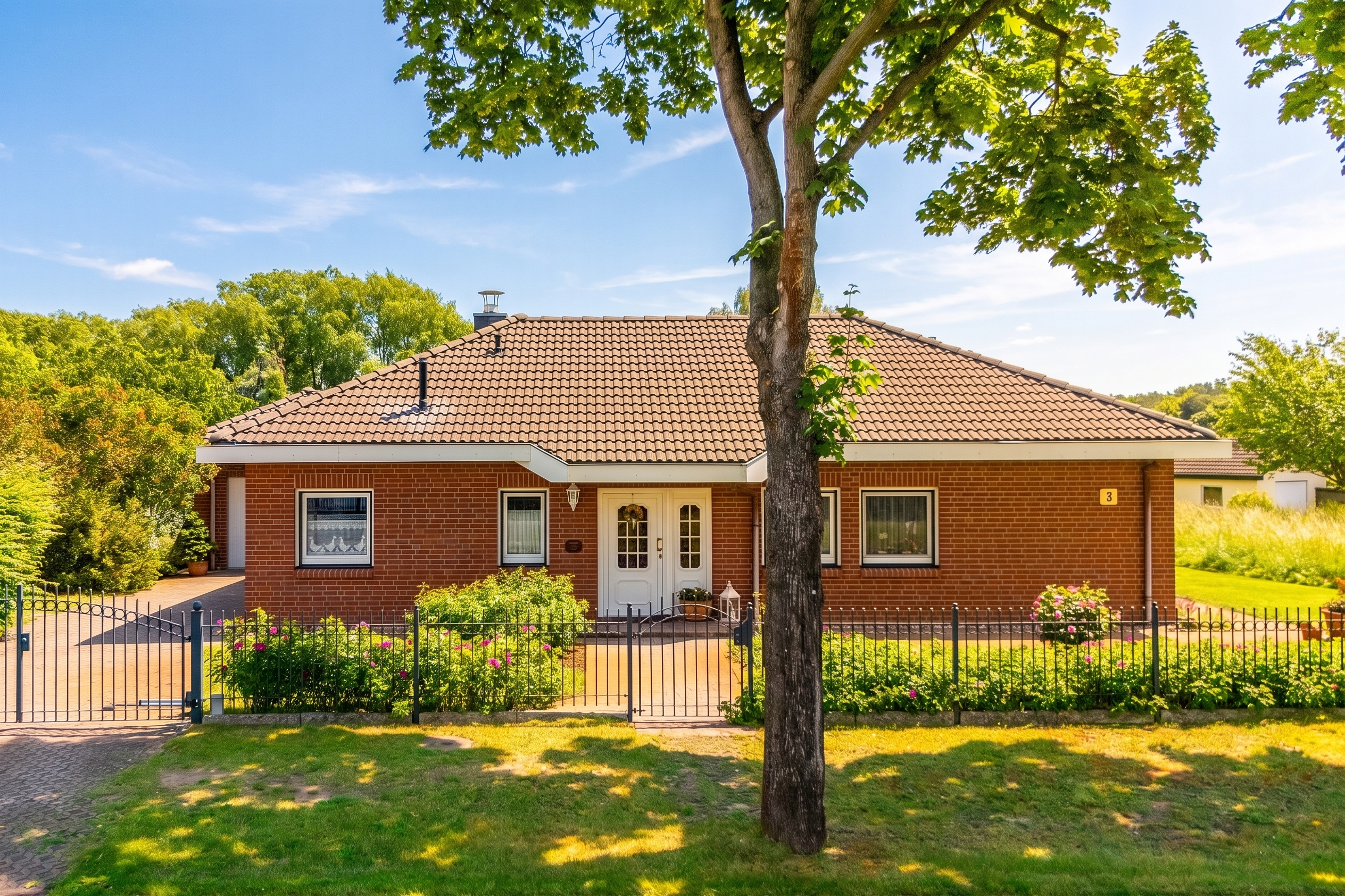 Sehr gepflegter Bungalow auf einem Traumgrundstück am Weiher
