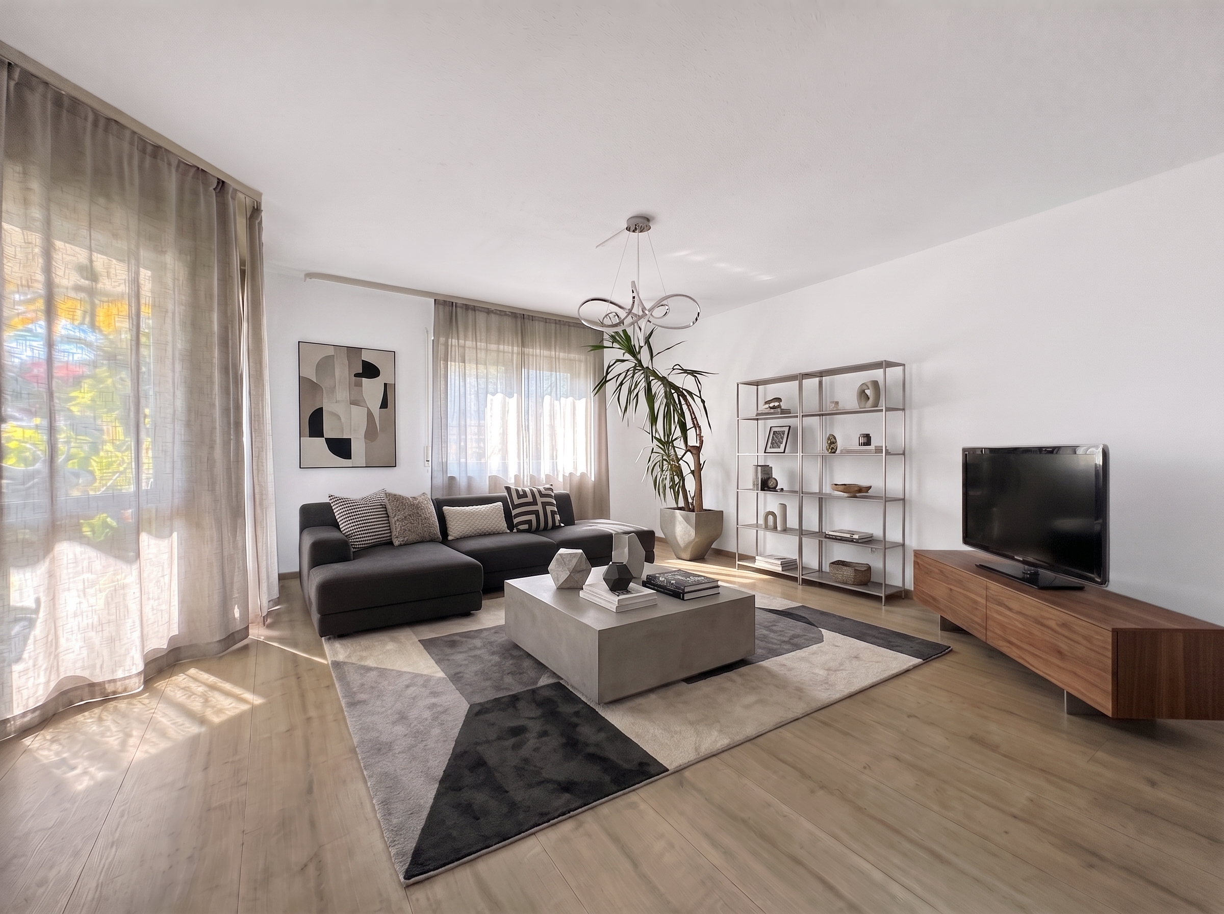 Ankommen, auspacken, wohlfühlen – 4-Zimmer-Wohnung mit Balkon und Garage [AI-modified]