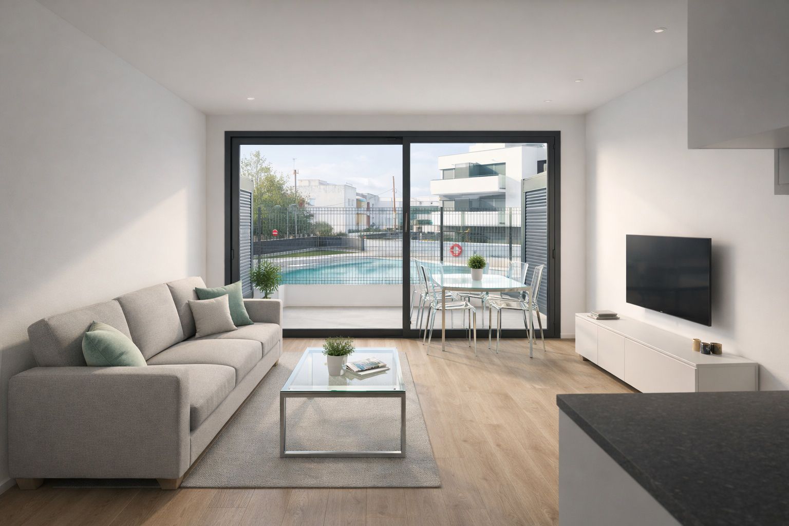 Acogedora planta baja con terraza privada