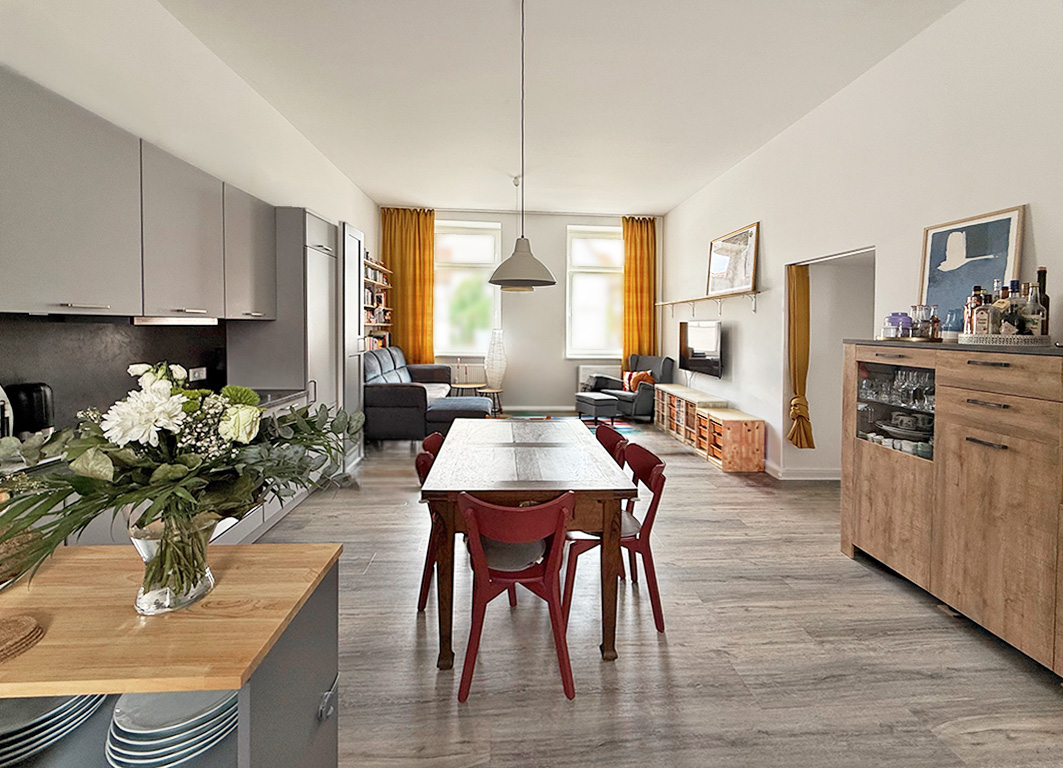 Moderne Single- oder Pärchenwohnung mit vielfältigen Gestaltungsmöglichkeiten