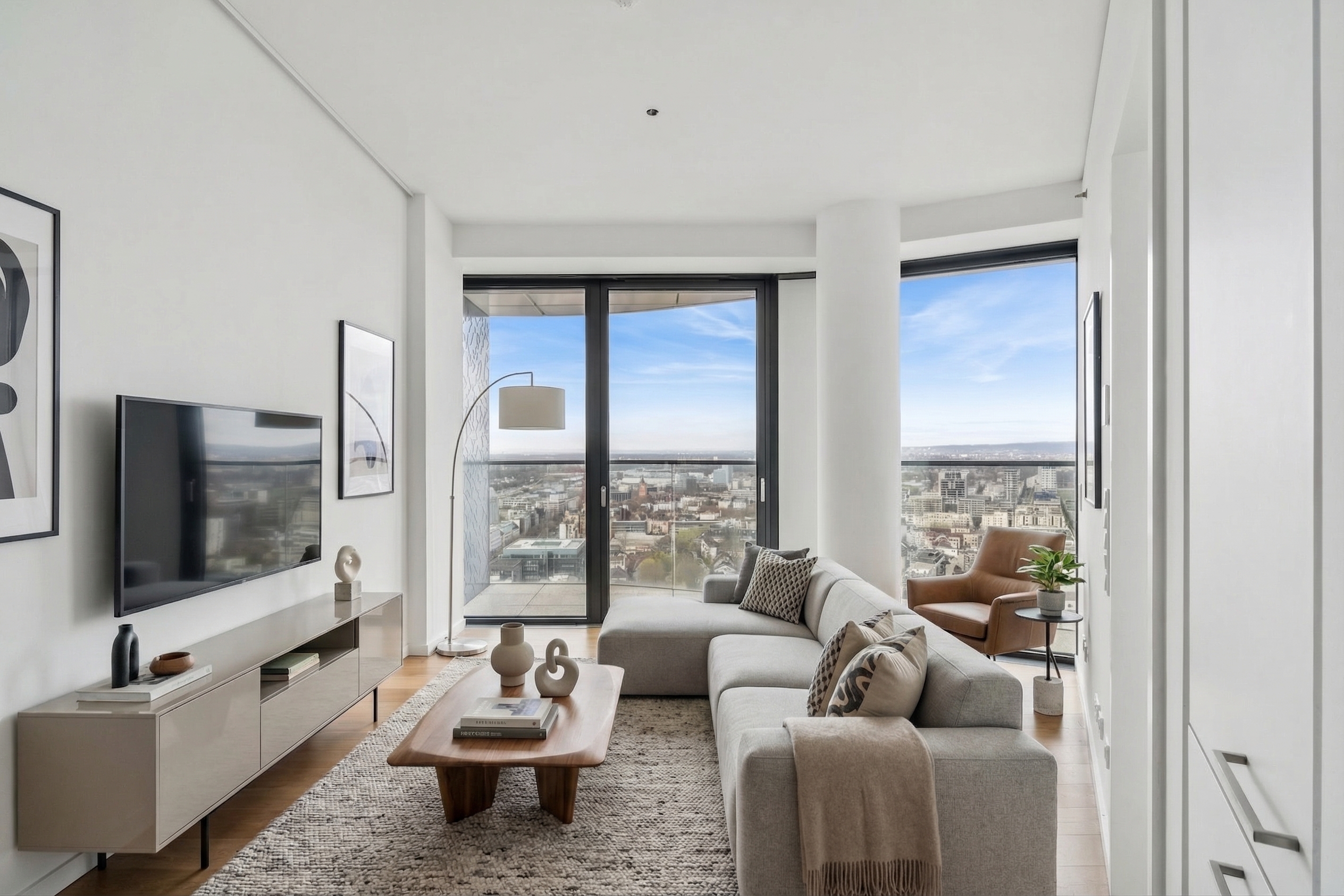 Sunset Views & Premium Amenities: A 29th-Floor City Retreat in Grand Tower [AI-modified]
