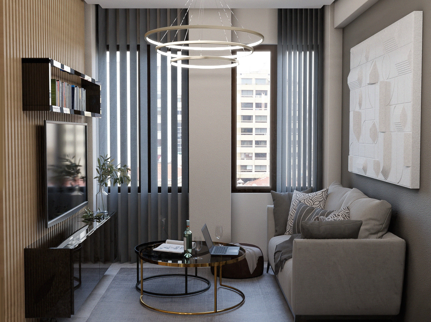 Newly built 1st-floor apartment in the city center