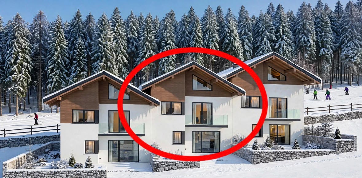 Dream terraced house on the ski slopes