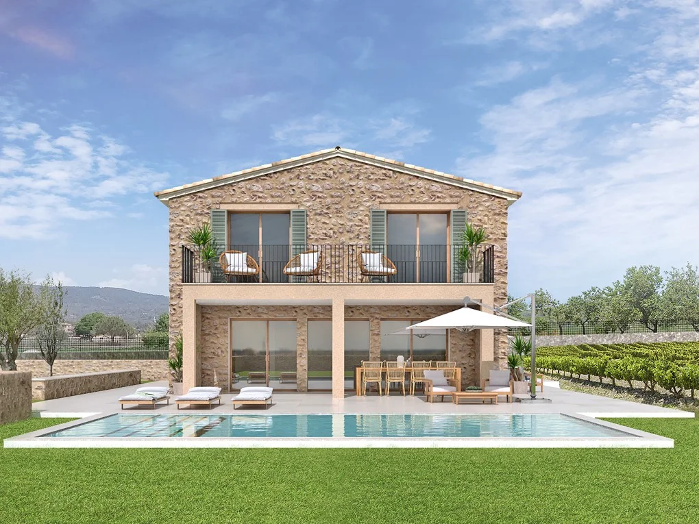 Bauprojekt luxuriöses Landhaus mit Pool · Alcudia