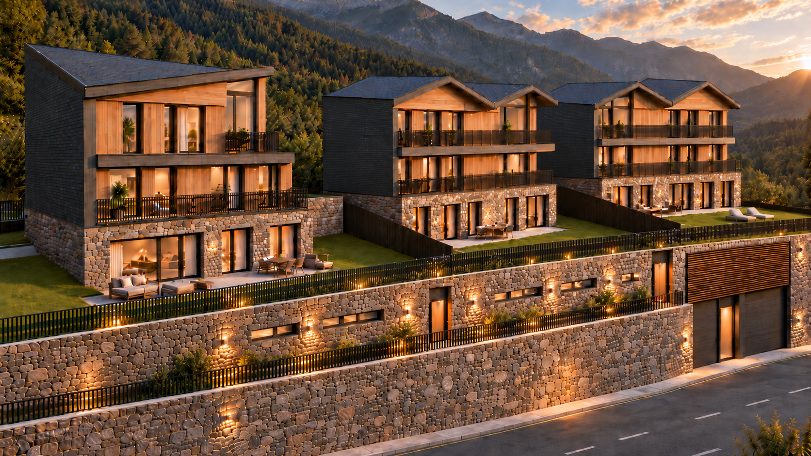 A new concept of residential housing in Escaldes-Engordany [KI-modifiziert]
