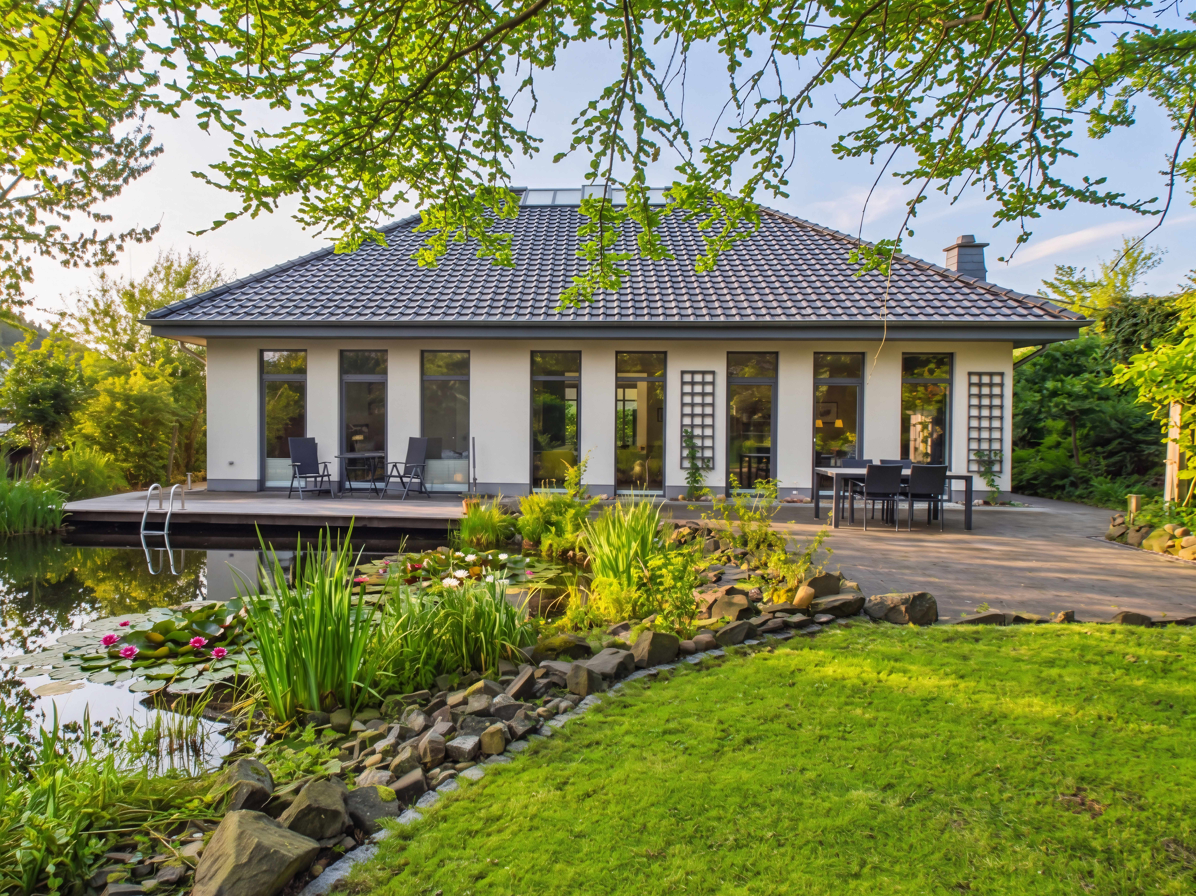 Luxus und Natur vereint - Großzügiges Haus mit Wasseridylle