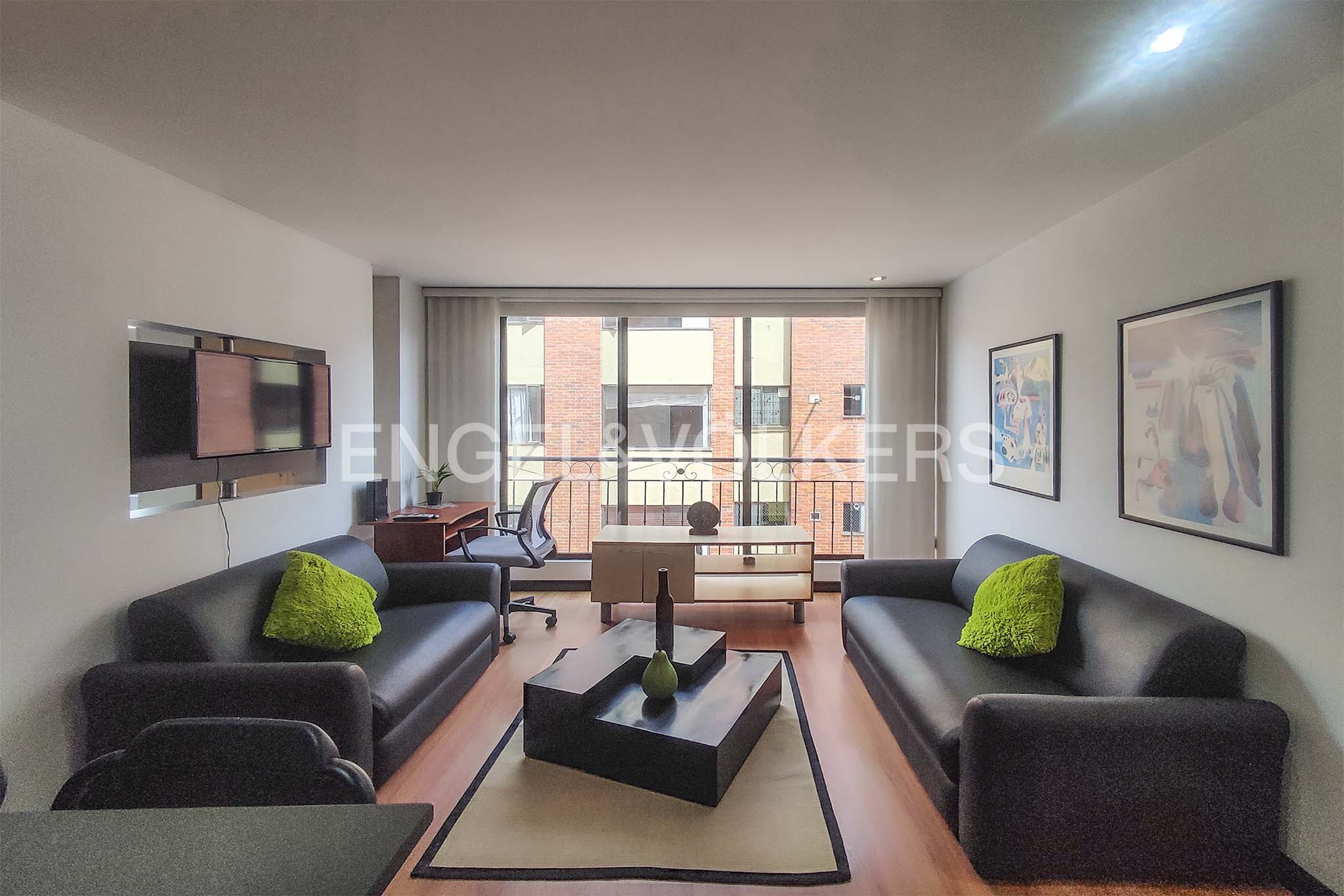 Apartamento amoblado para arriendo en Nogal