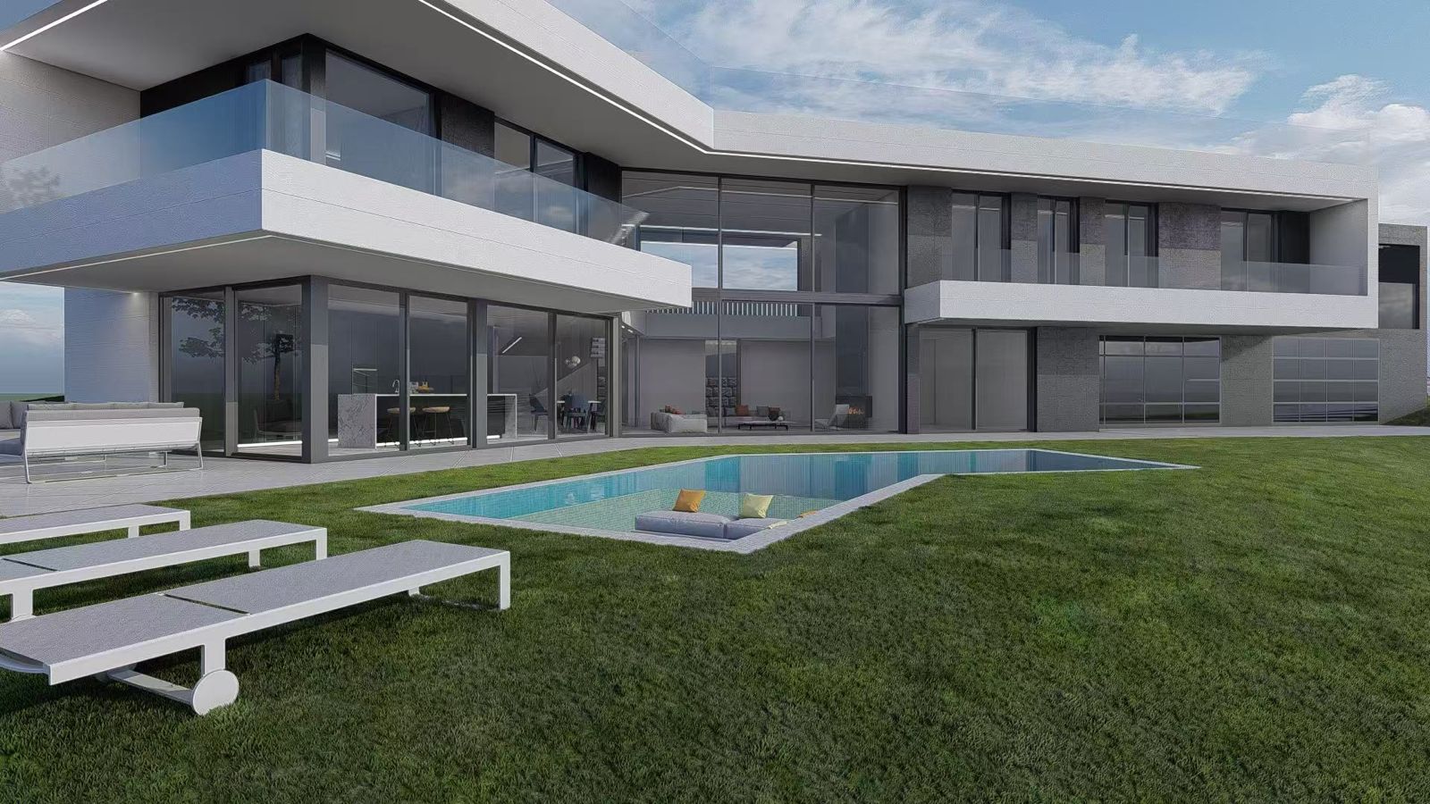 Spectacular designer home with sea views