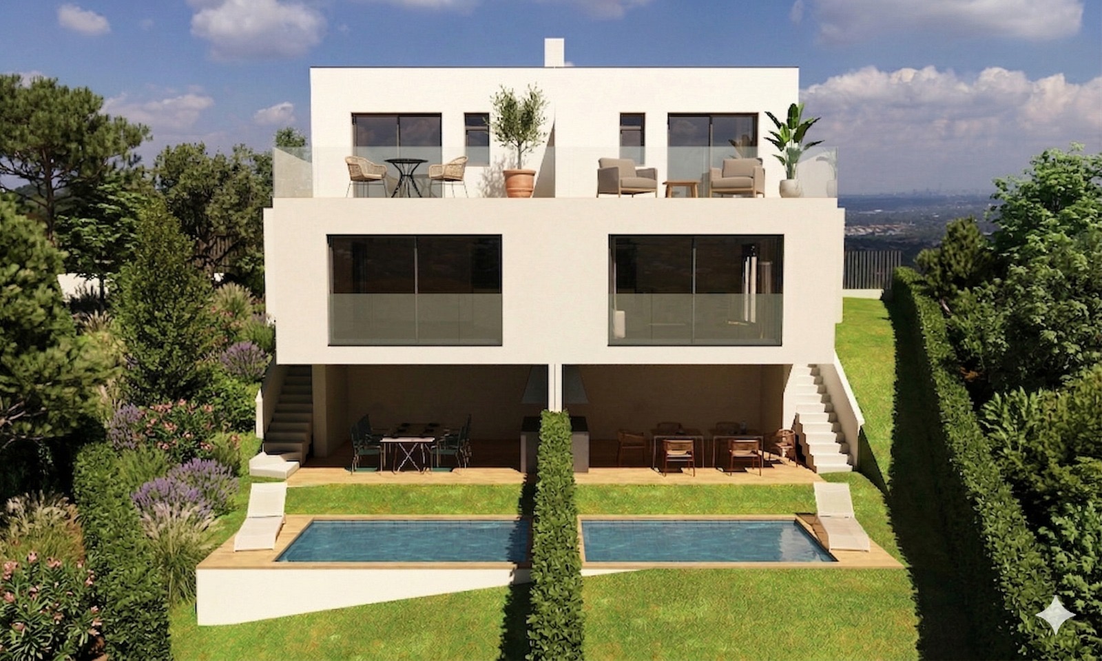 Obra nueva en Ullastrell con jardín, terraza y opción de piscina