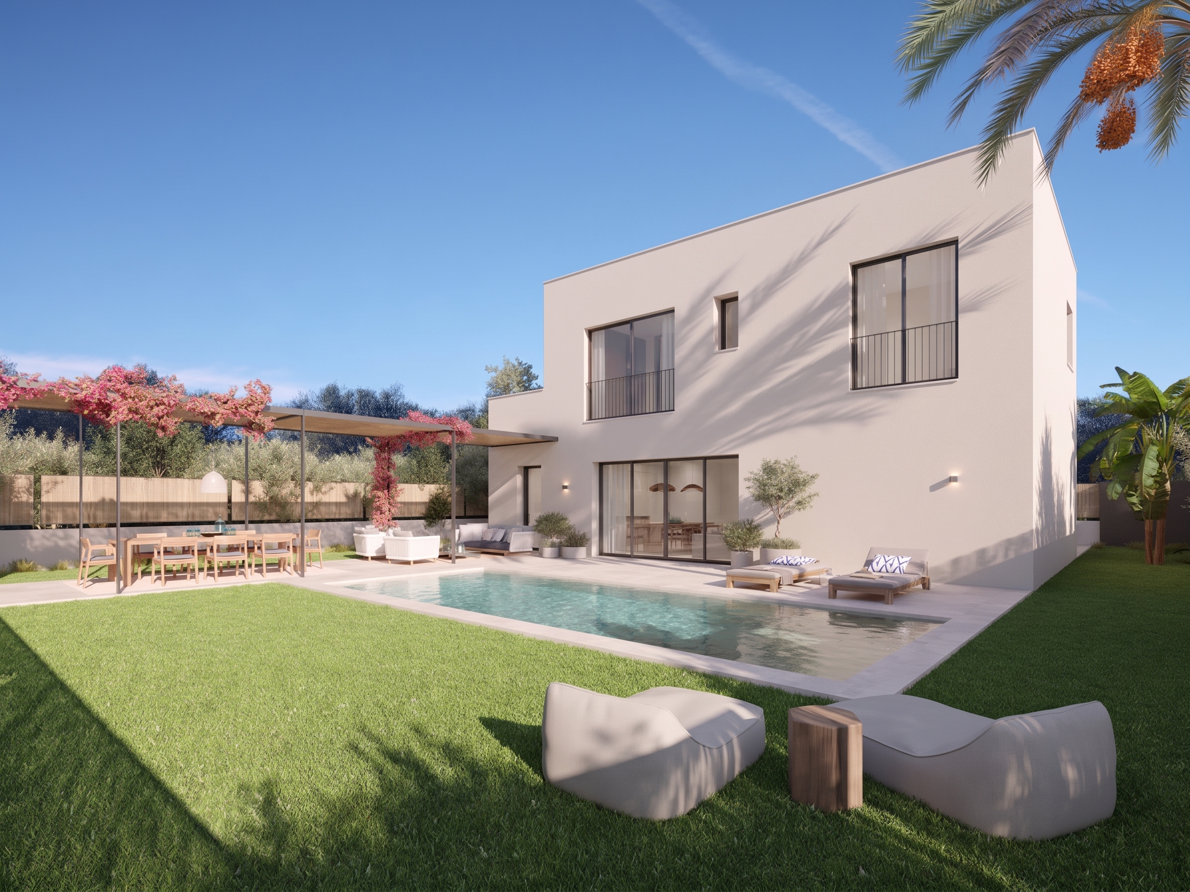 Moderna villa pareada de obra nueva en Bahia Grande