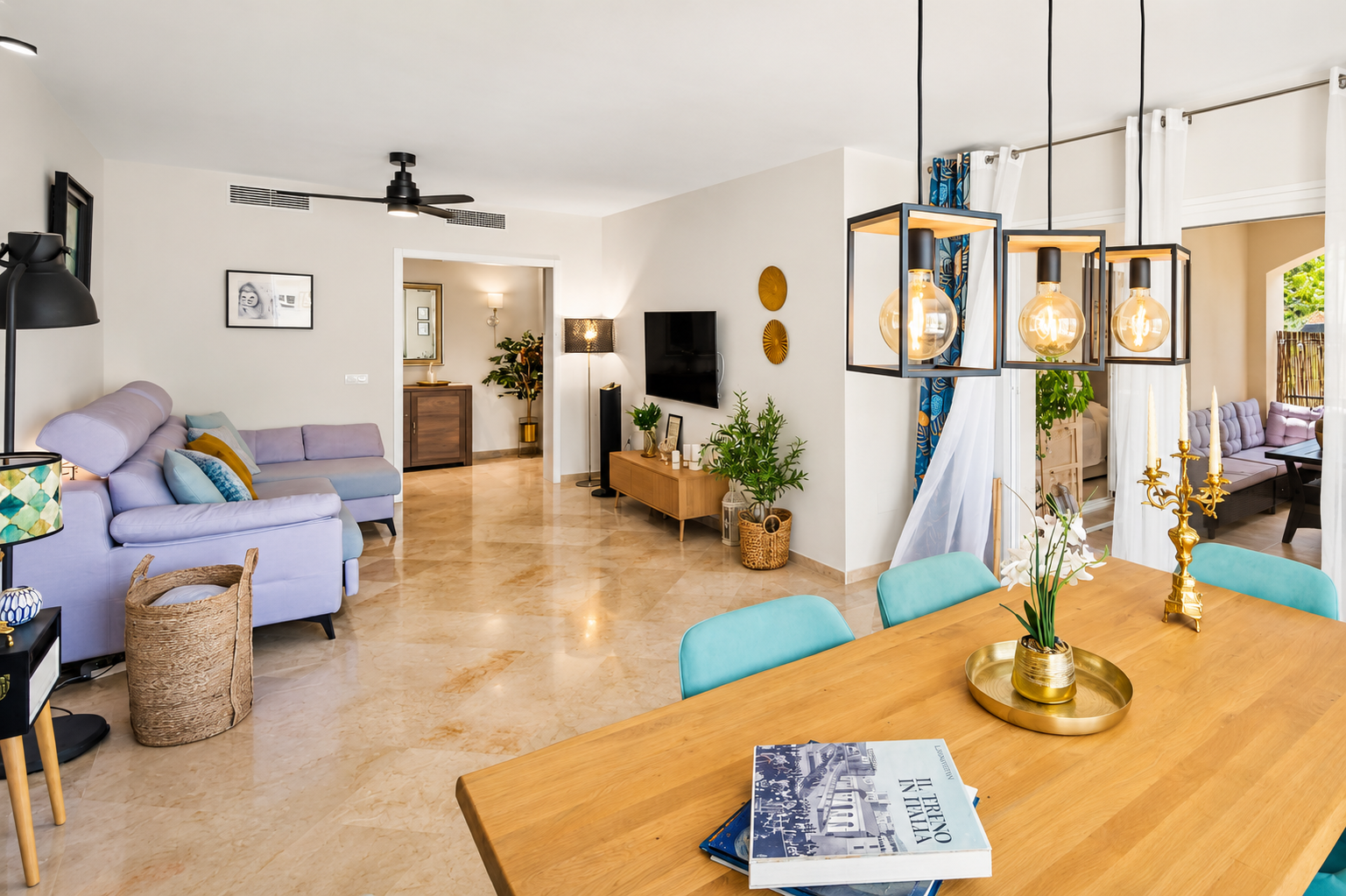 Beautiful 3-Bedroom Apartment with Terrace and Mountain Views