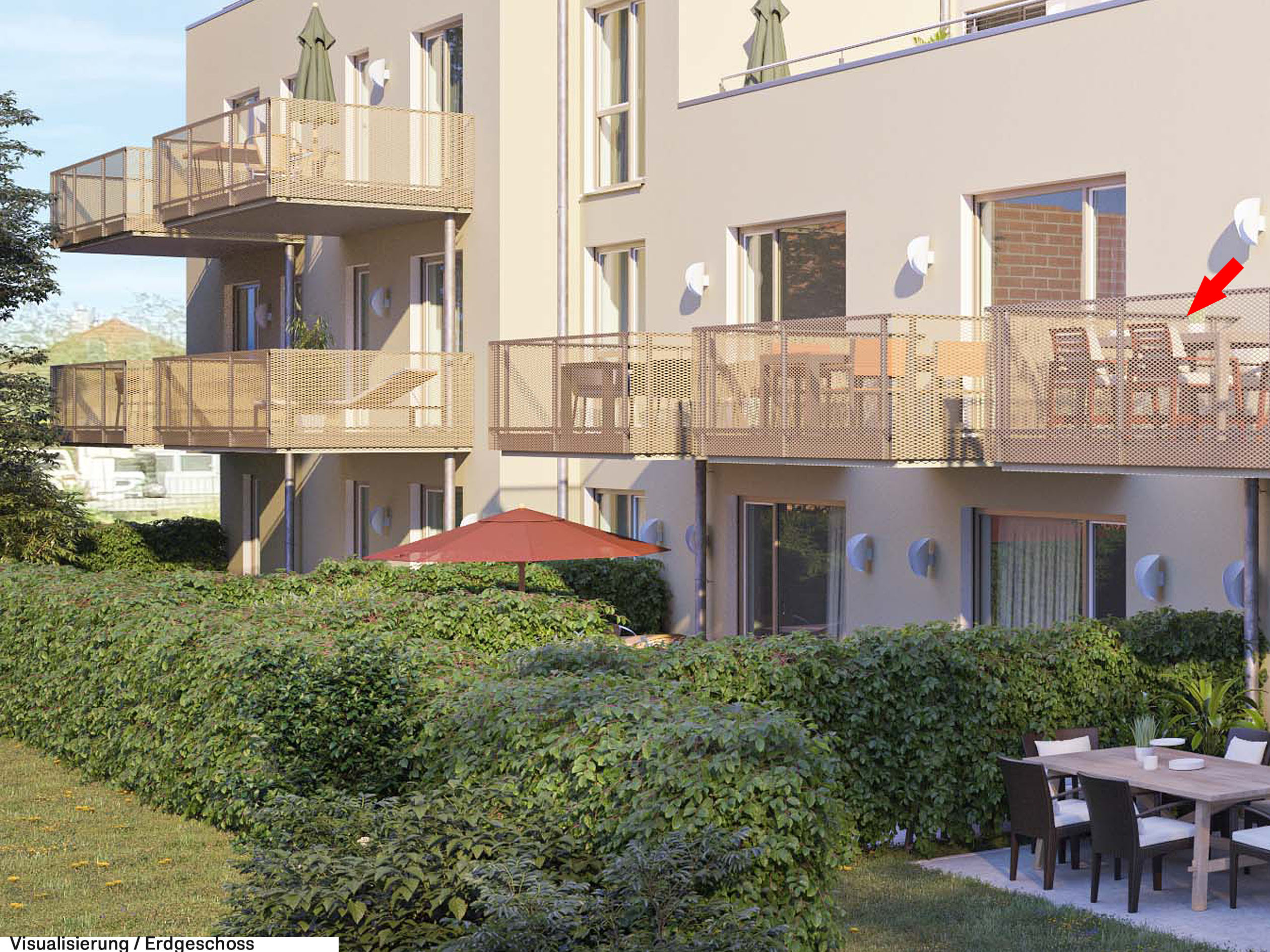 ERSTBEZUG  Ruhig gelegene 2 Zimmerwohnung mit Blick ins Grüne in Rosenheim Mitte