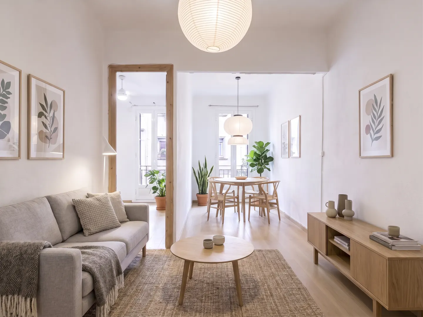 AI generated furniture has been added to the real photo