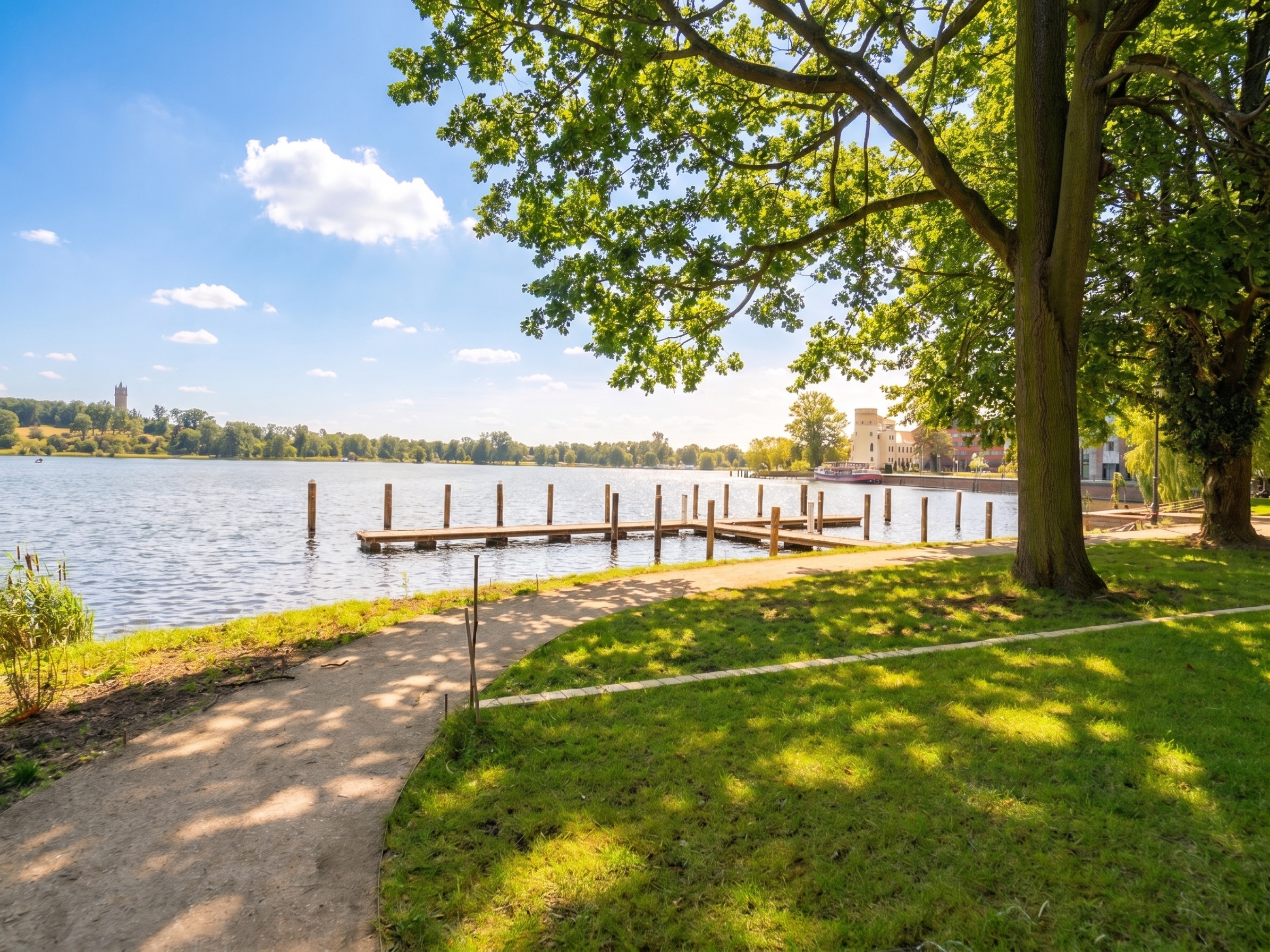 Exklusives Wohnen in Toplage nahe dem Wasser [AI-modified]