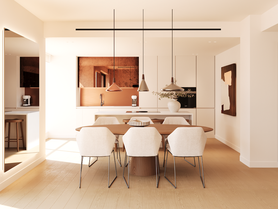 Newly built 55 sq.m. apartment on the 7th floor