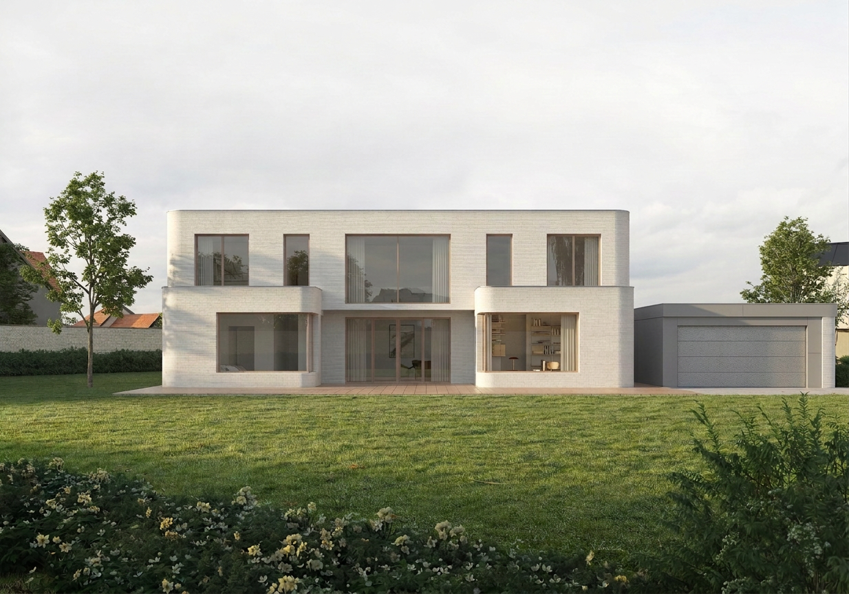 Neubau! Familienvilla in Holzheim [KI-modifiziert]