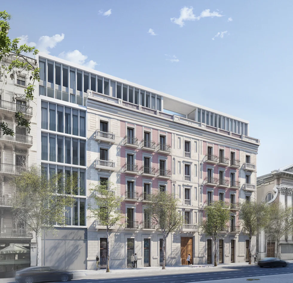 New development with parking in Eixample