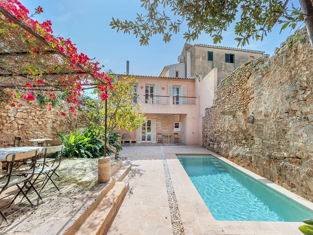 Charming village house in the heart of Ses Salines with an idyllic garden