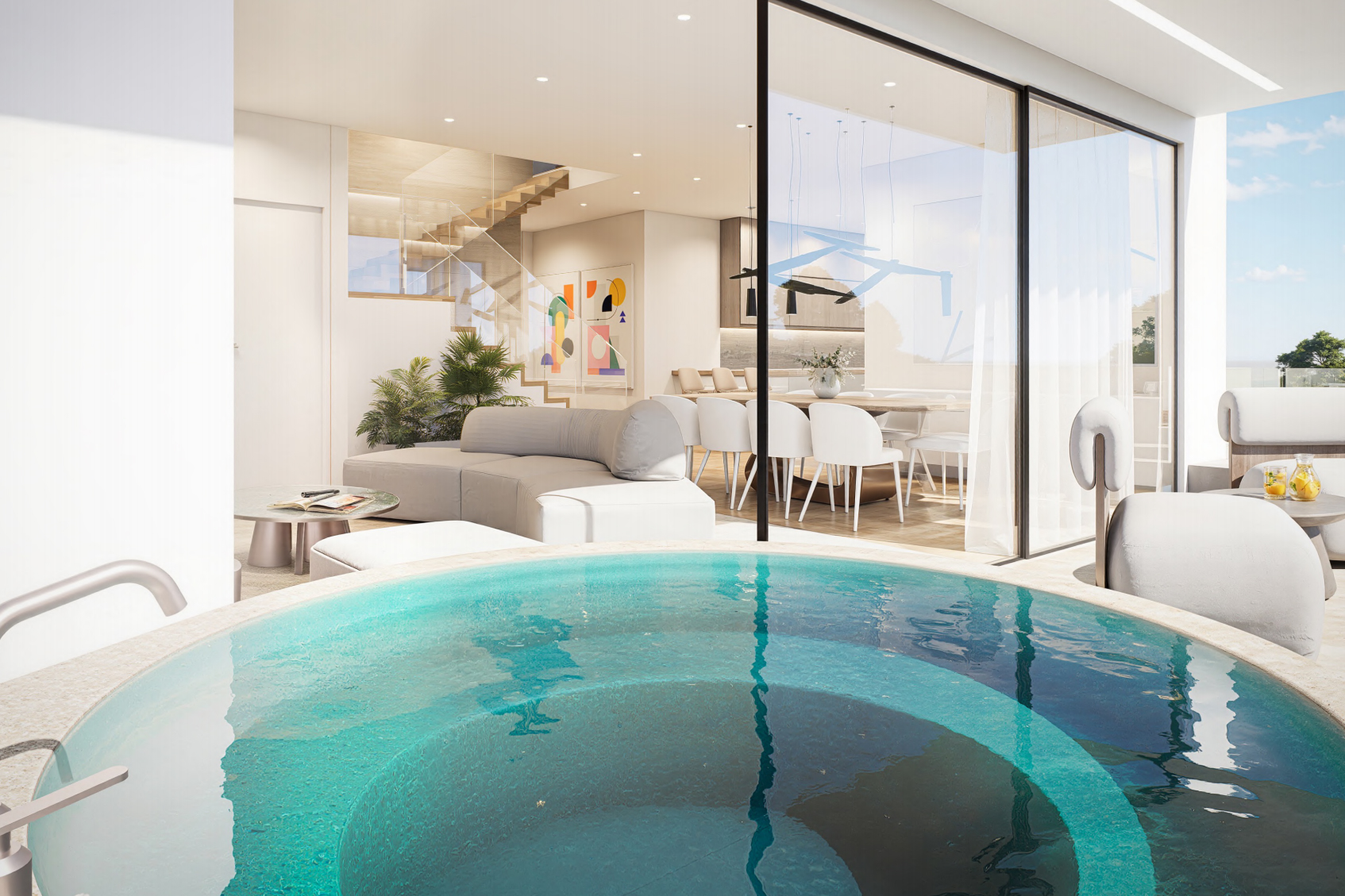 Luxury maisonette with mini pool in Voula