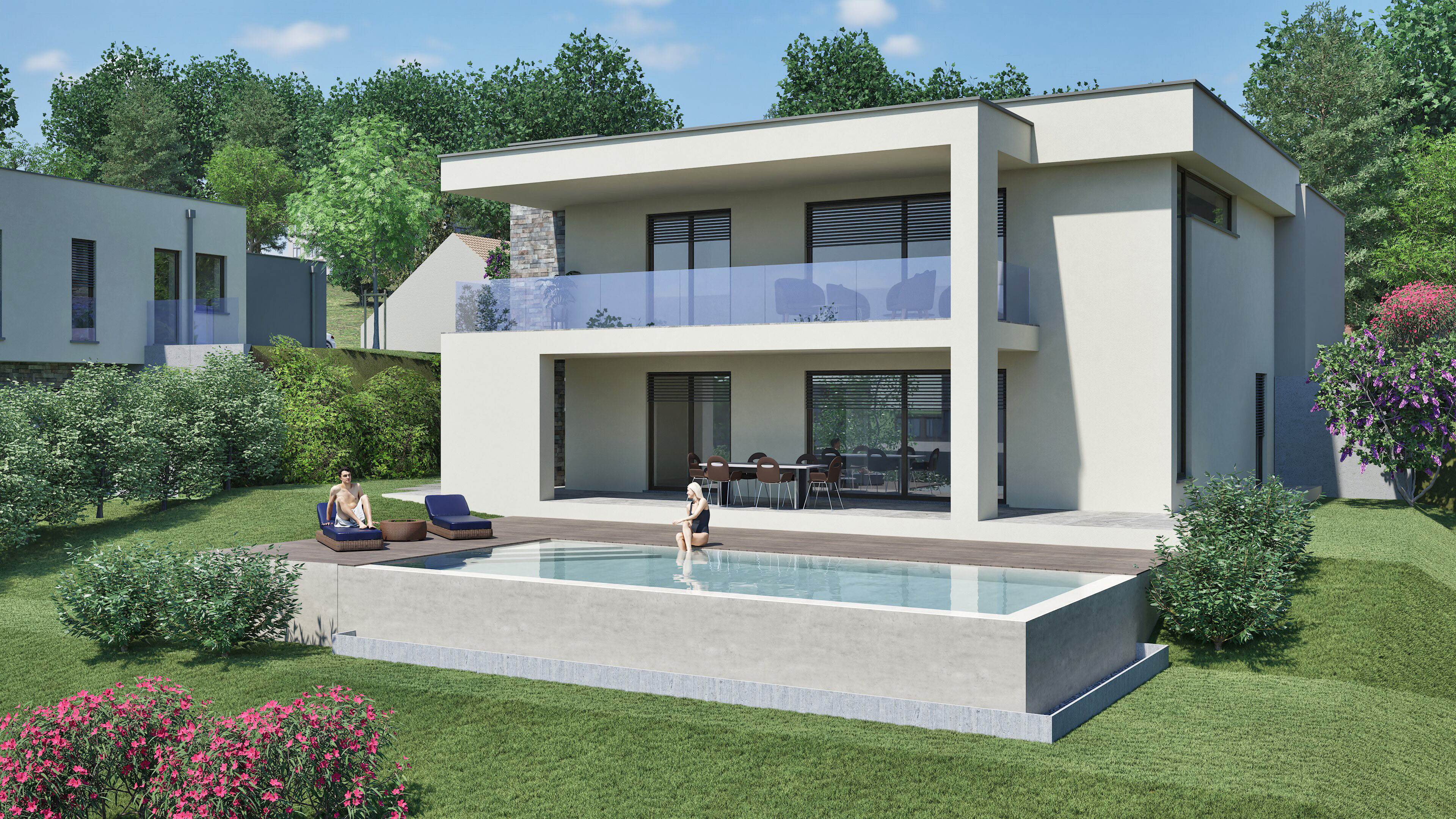 Contemporary Class A4 villa on Montello Hill