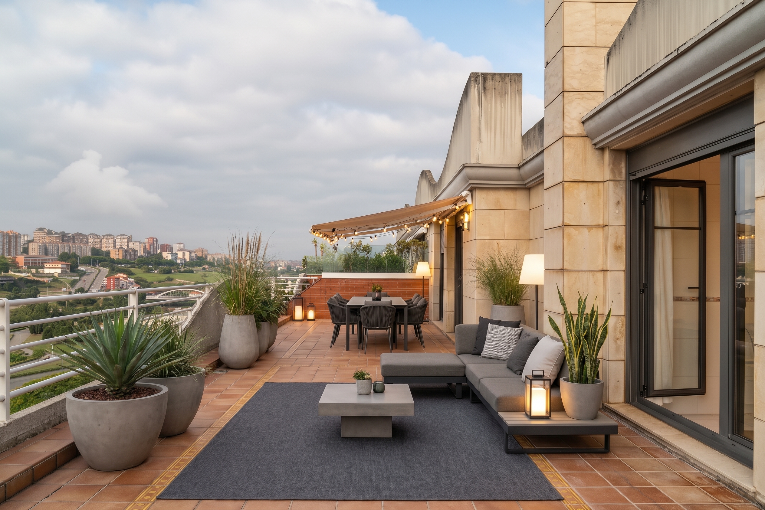 Spectacular penthouse with large terrace and views of Las Llamas Park and El Sardinero [AI-modified]