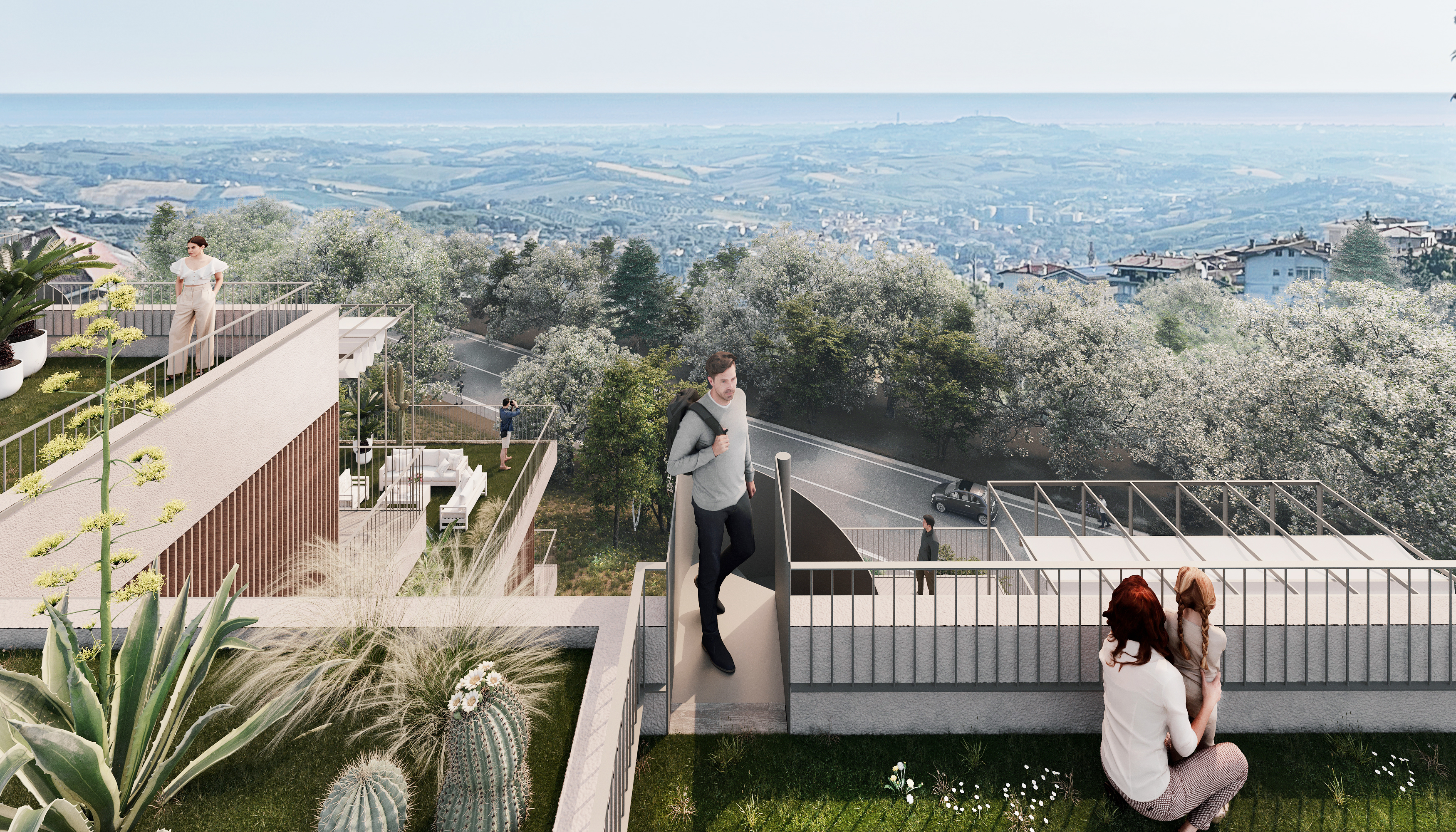 Libertas - Penthouse and roof garden with double panoramic views