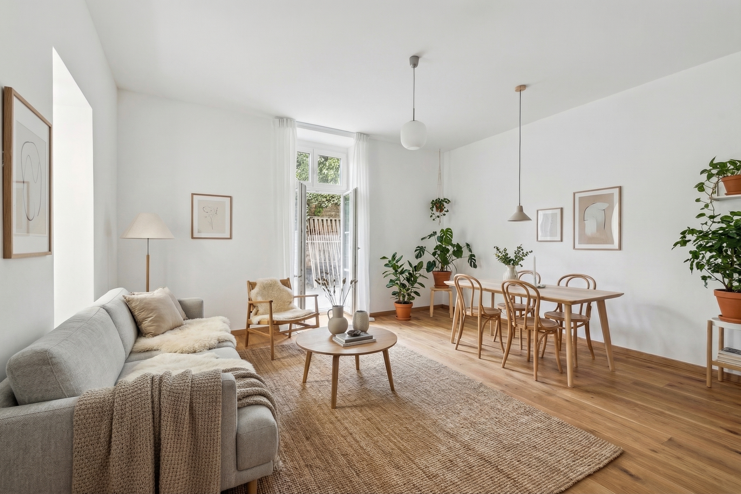 Cozy 3-room apartment in prime location near Belvedere Palace [AI-modified]