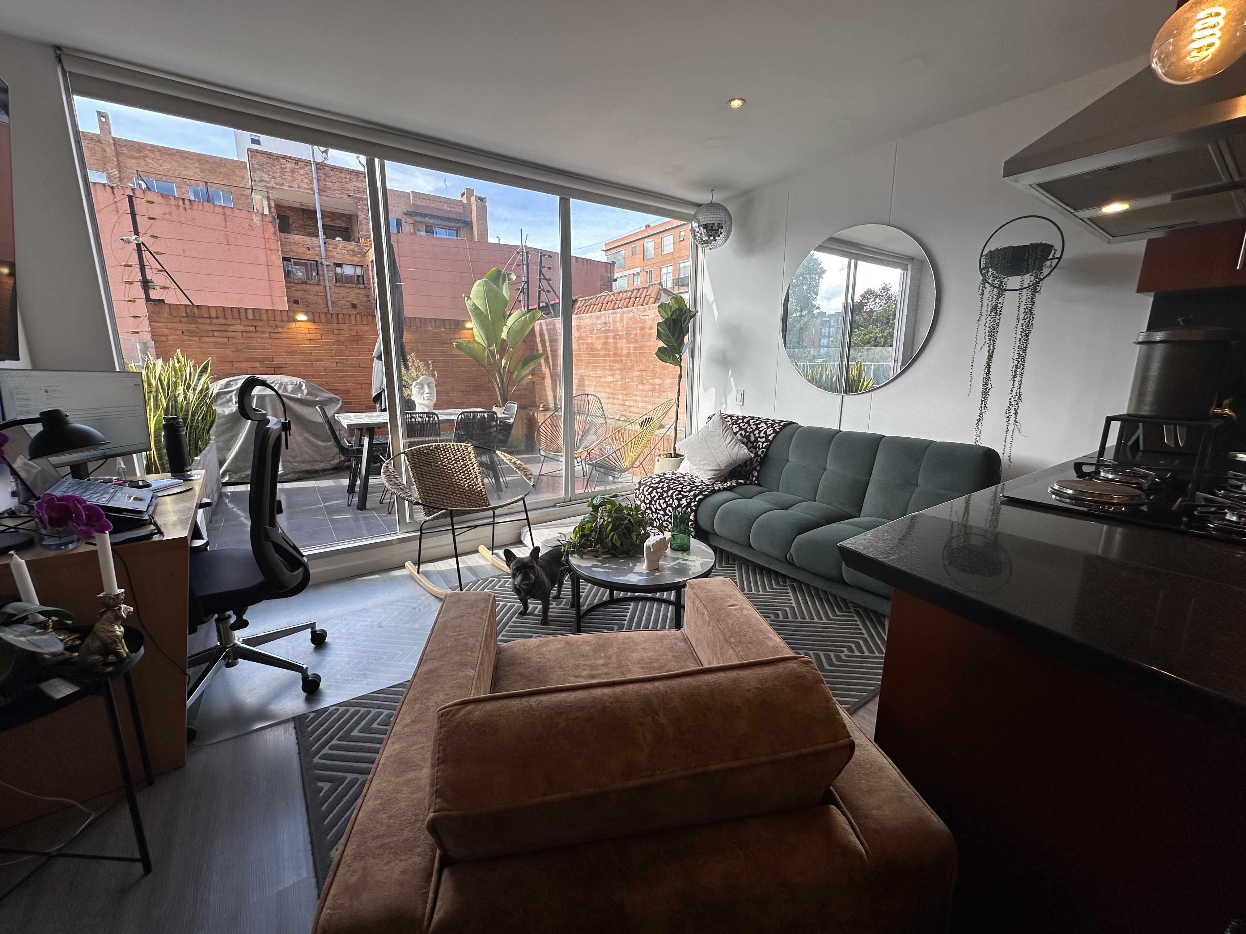 Apartamento con terraza para venta en Santa Bibiana
