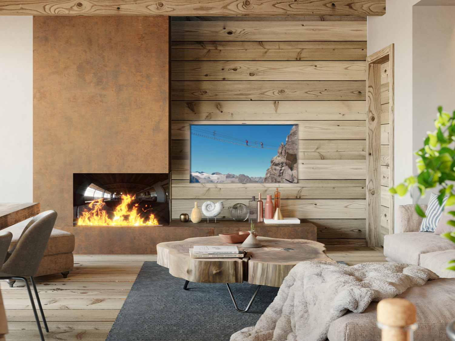 Elegant three-room apartment in downtown Ponte di Legno