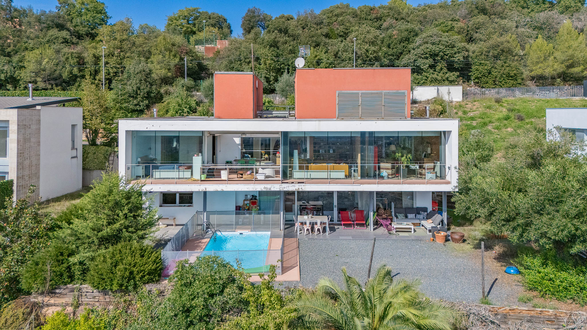 Contemporary designer home in Matadepera with panoramic views