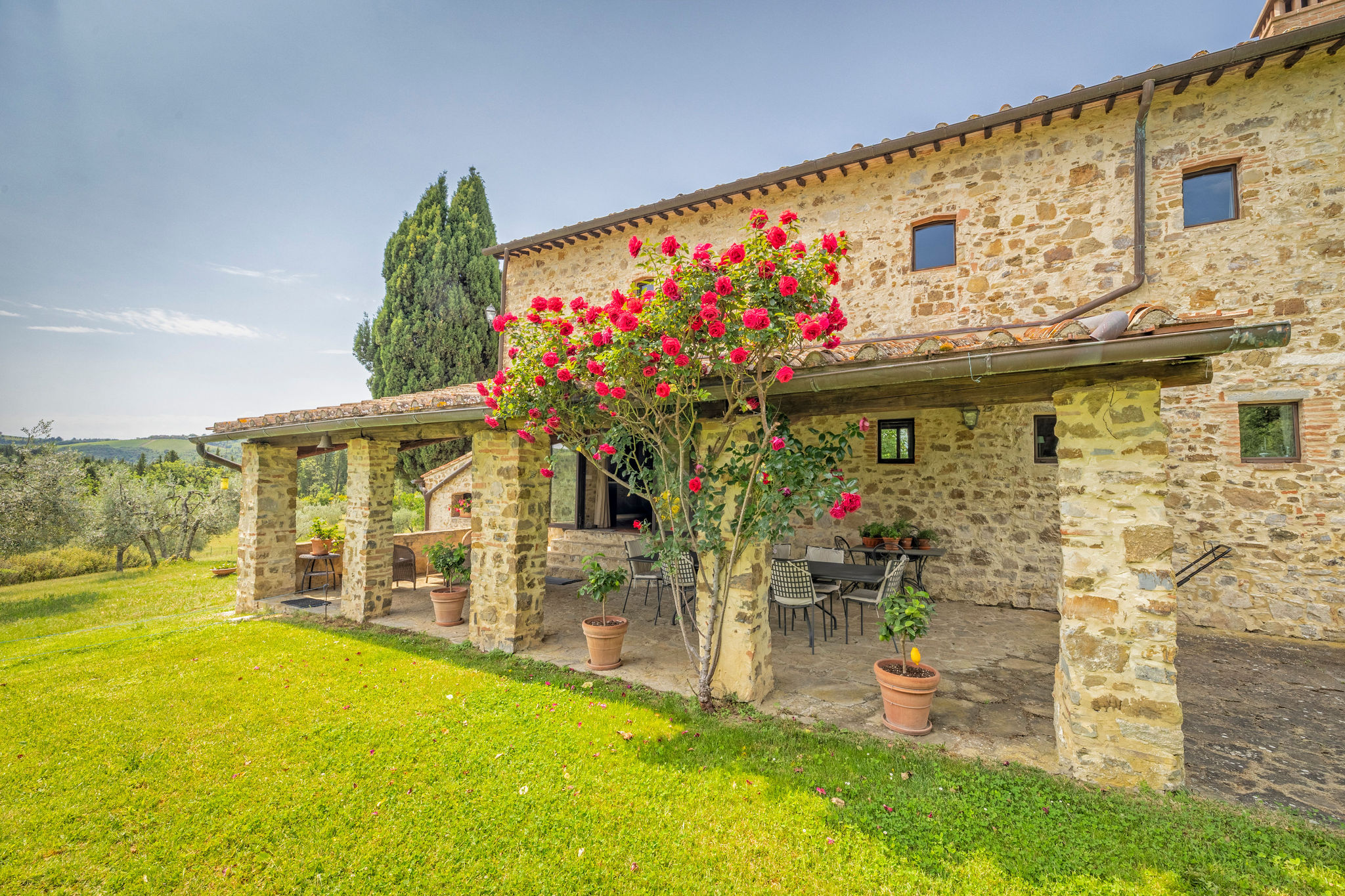 Stunning Tuscan Stone House with Breathtaking Views over Chianti