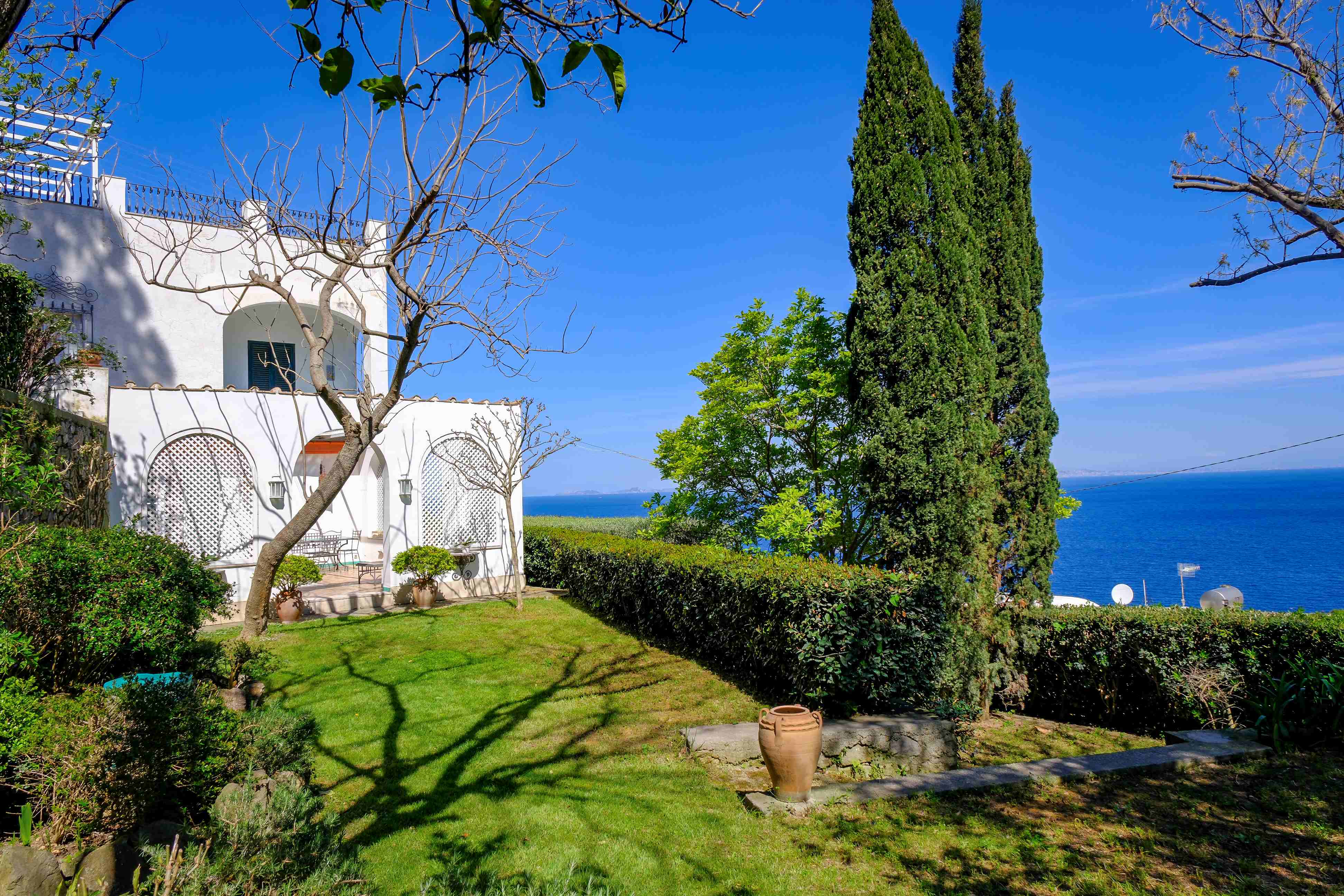 Elegance and comfort, with Vesuvius as a majestic backdrop.