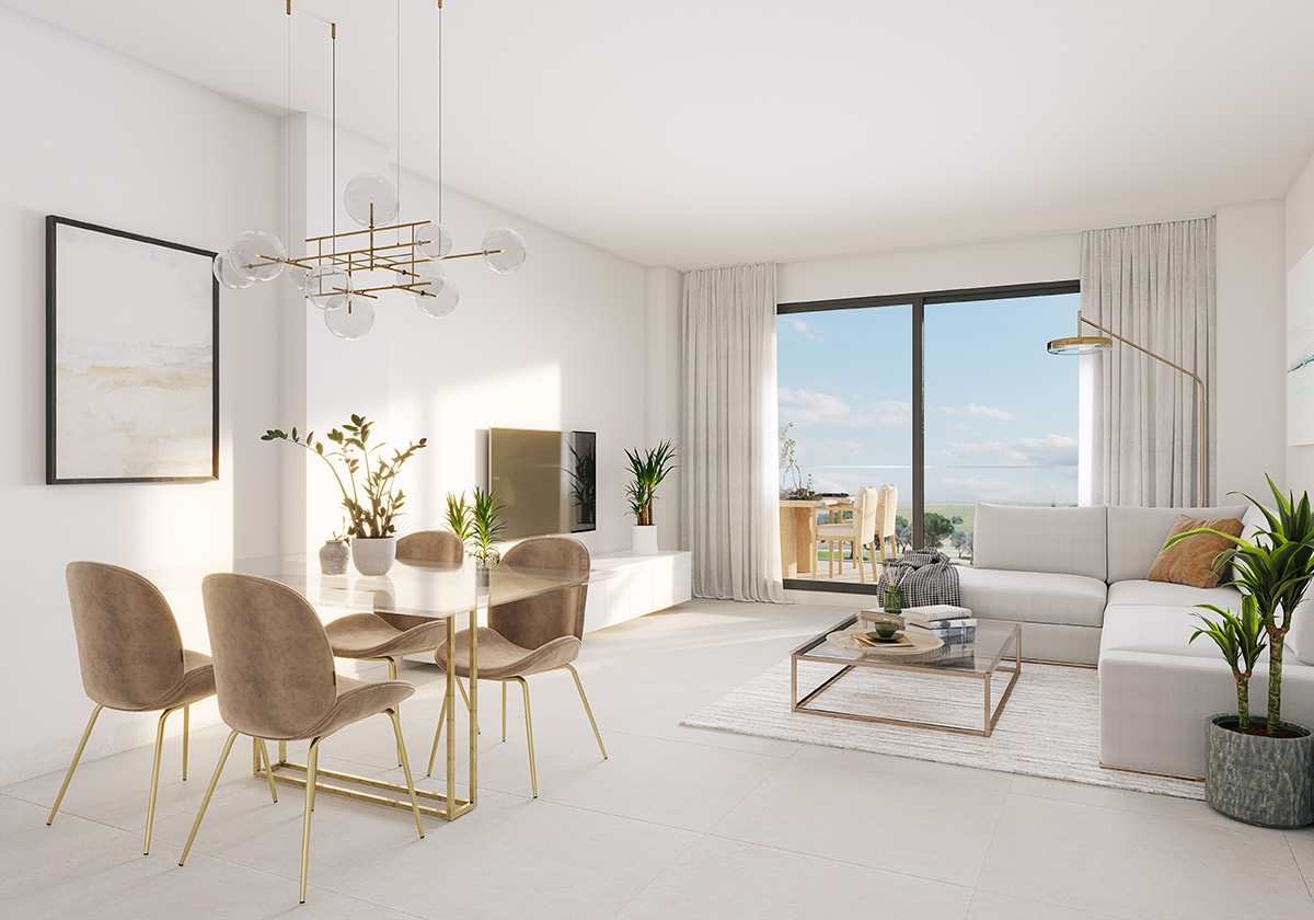 Modern 3-Bedroom Middle-Floor Apartment with Spacious Terrace
