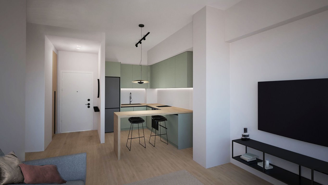 2nd floor apartment 63 sq.m. ideal for Golden Visa