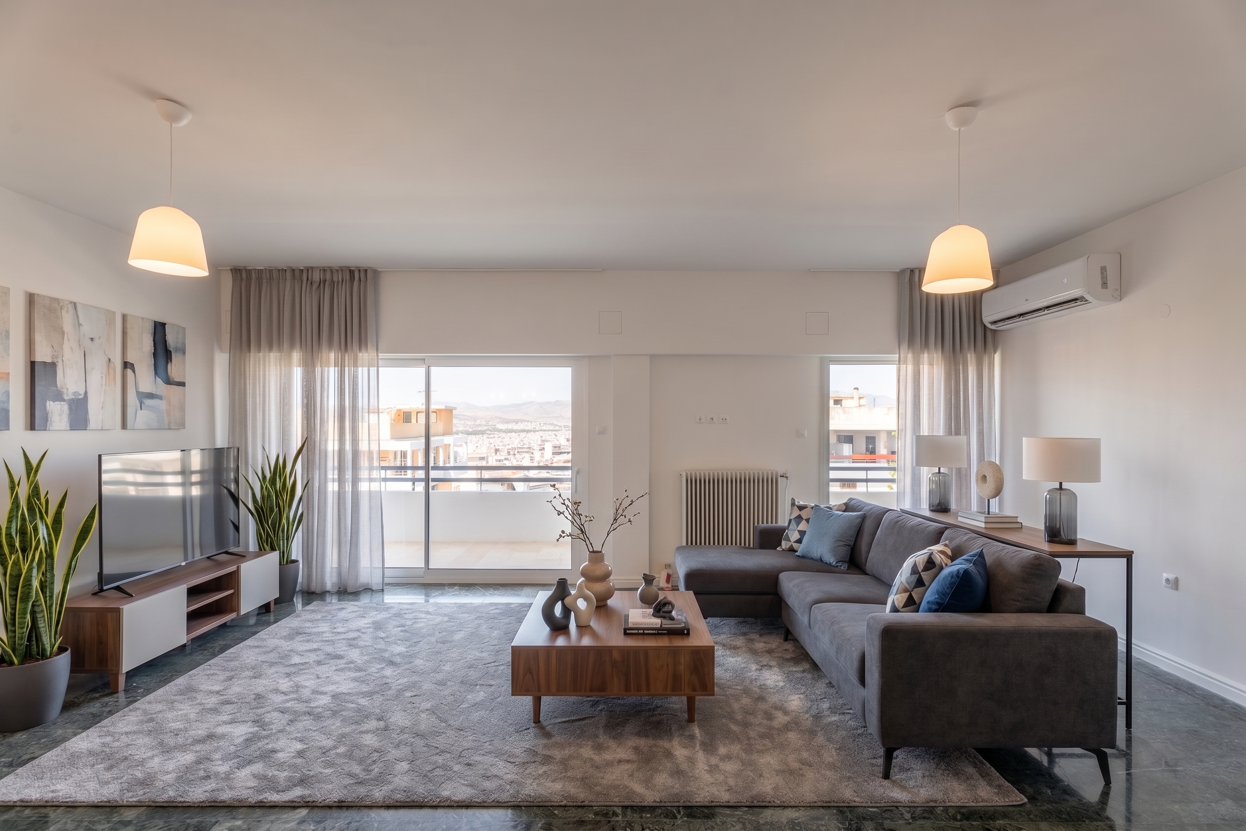 Renovated apartment in Galatsi near new metro station [KI-modifiziert]