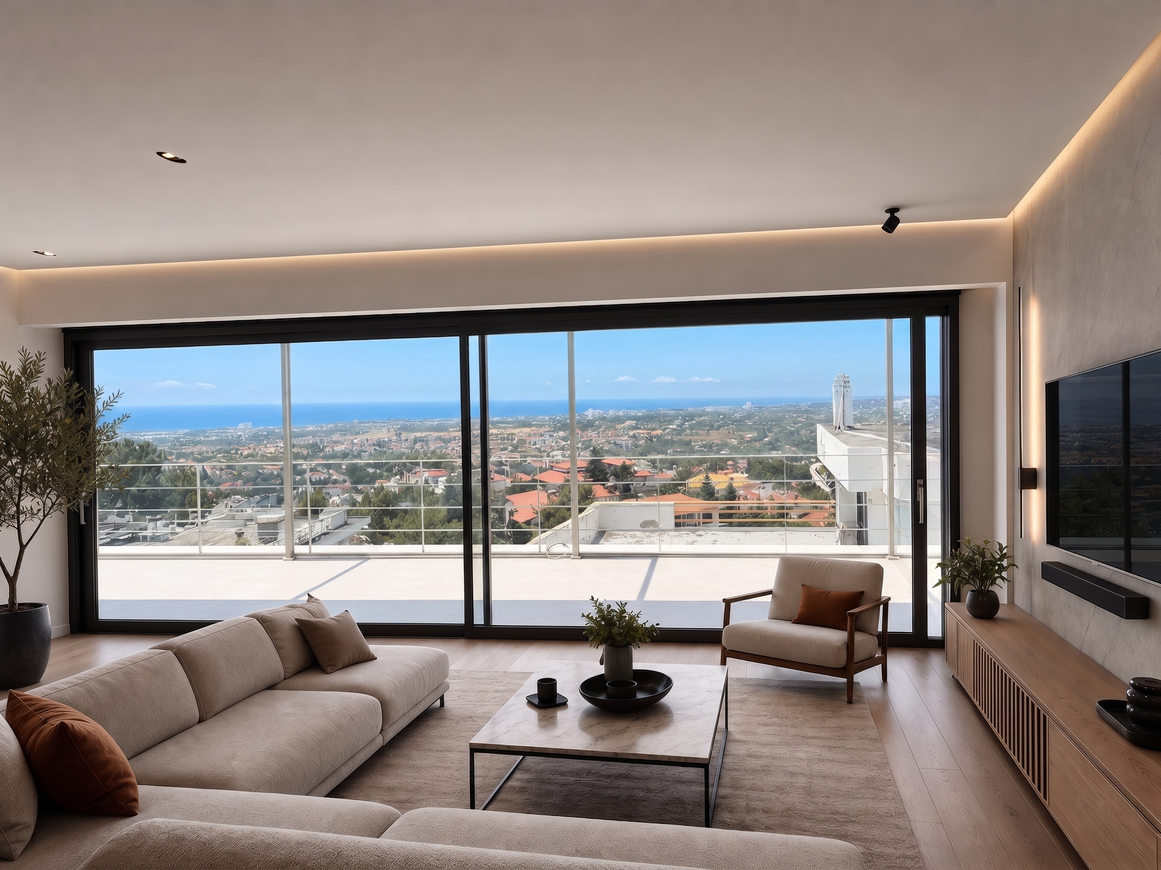 Penthouse with amazing view of the Thessaloniki Gulf