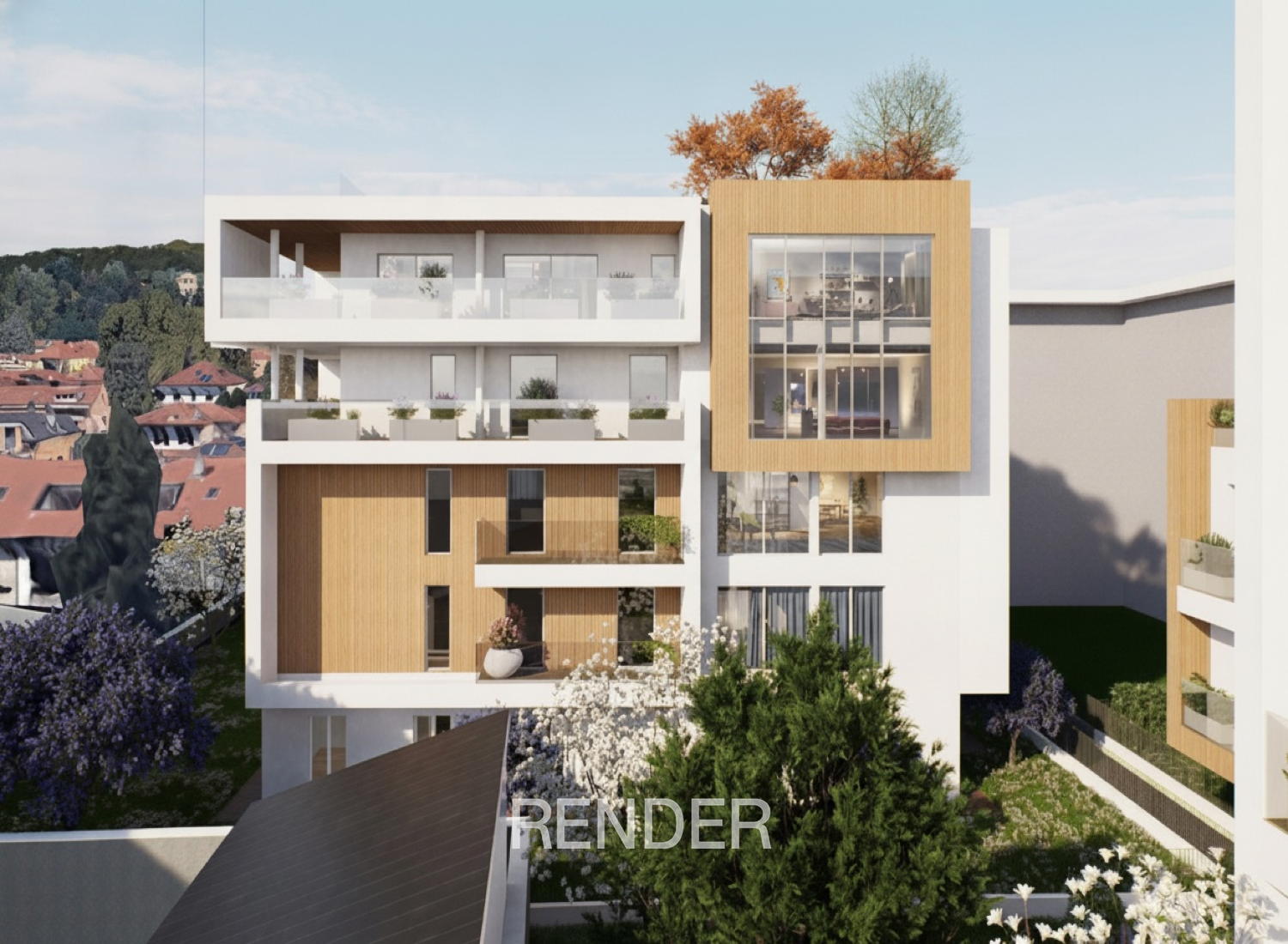 Exklusives Neubau-Penthouse (Energieeffizienzklasse A4) mit großzügigen Terrassen – Mariano Comense