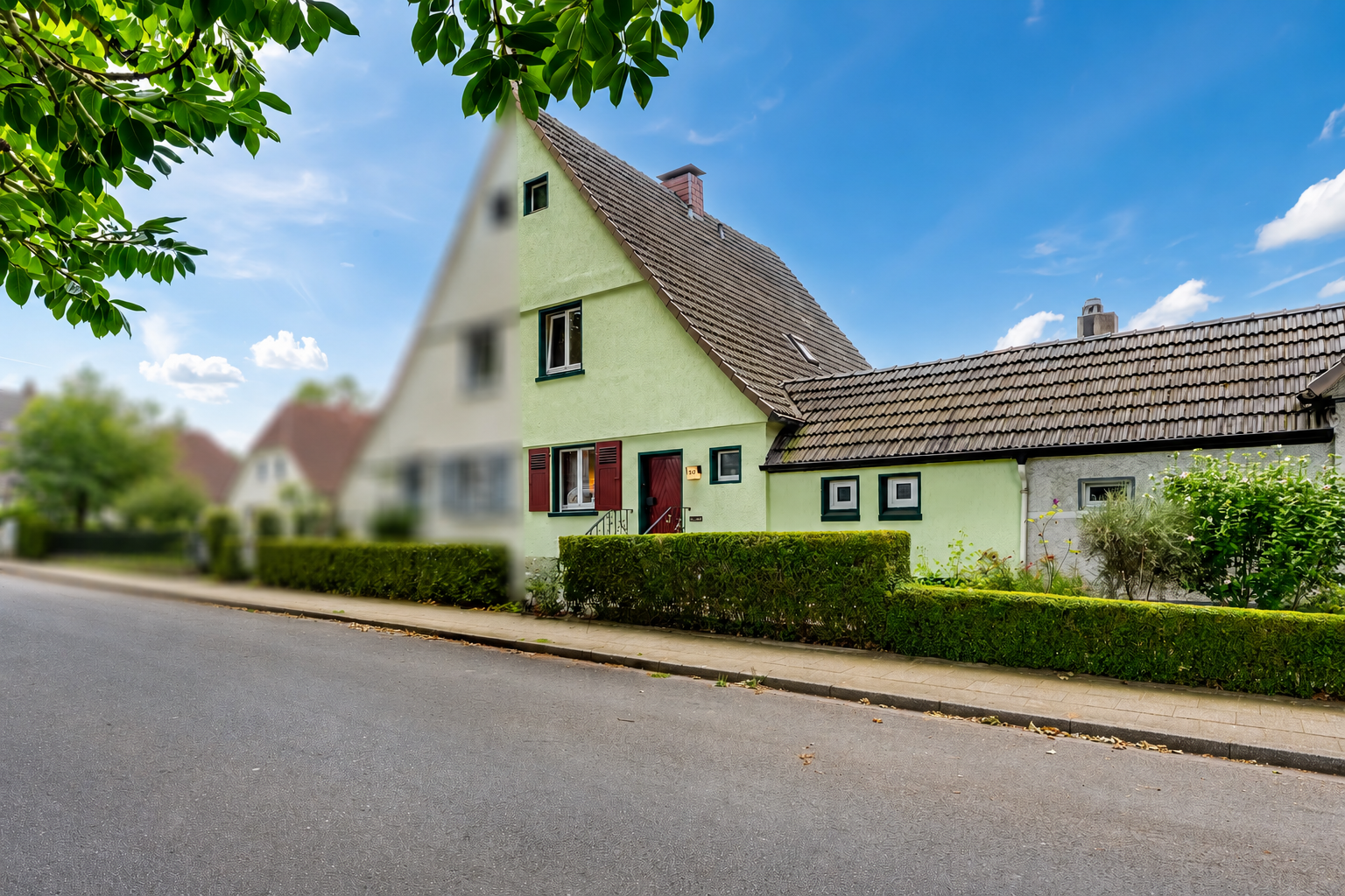 Charmante Doppelhaushälfte mit sonnigem Südwestgarten und Ausbaupotenzial