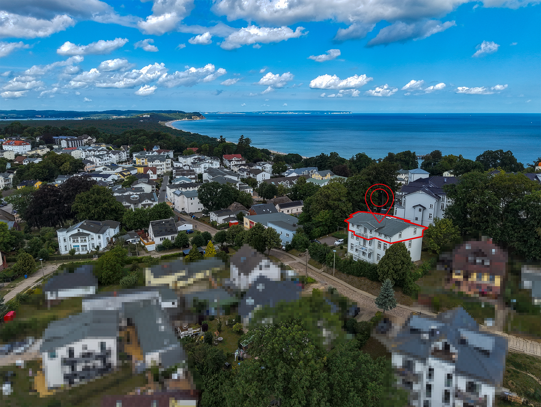 Villa Schöne Aussicht - Wohnen über den Dächern vom Ostseebad Göhren