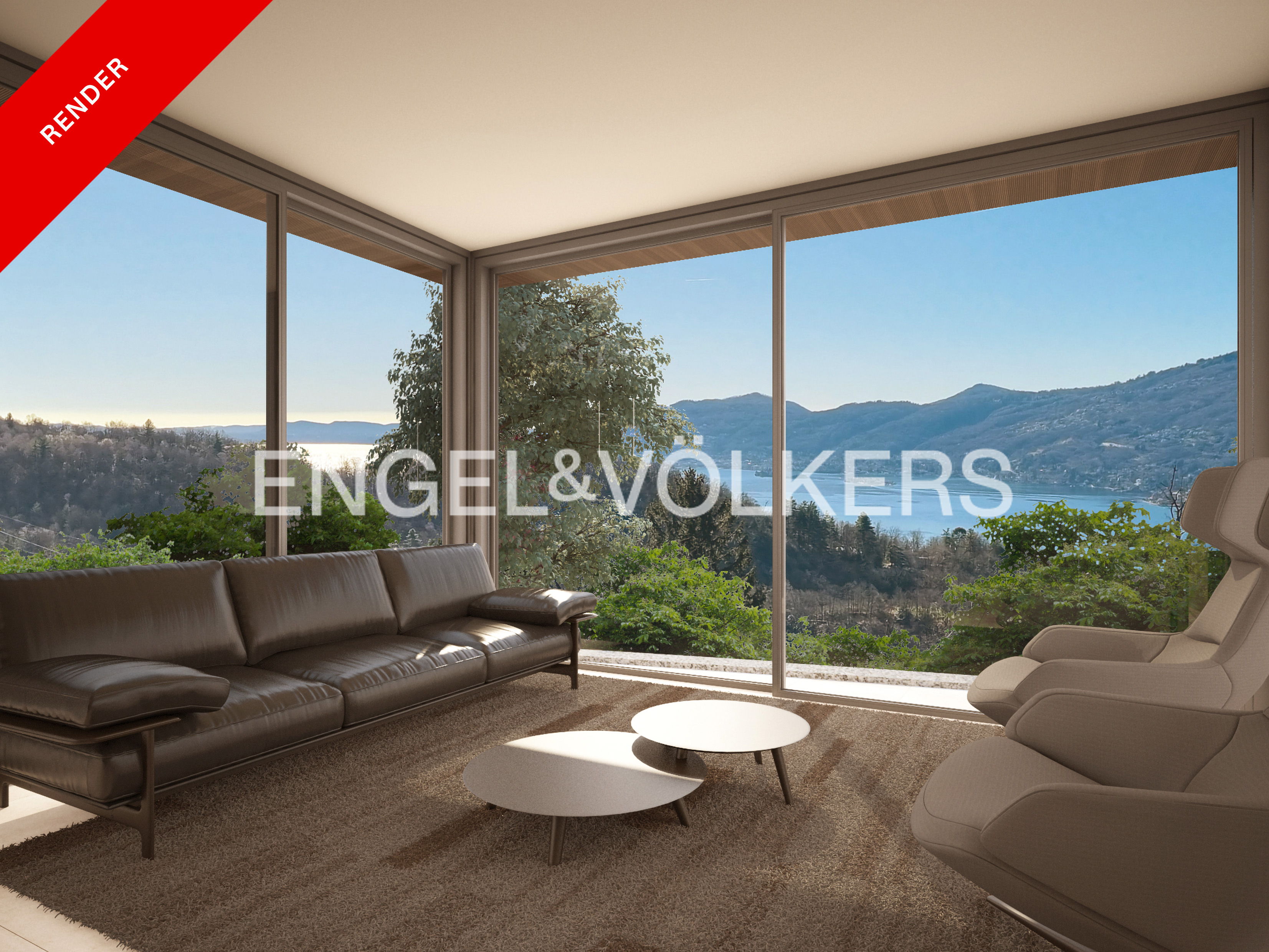 Building plot with lake view villa project