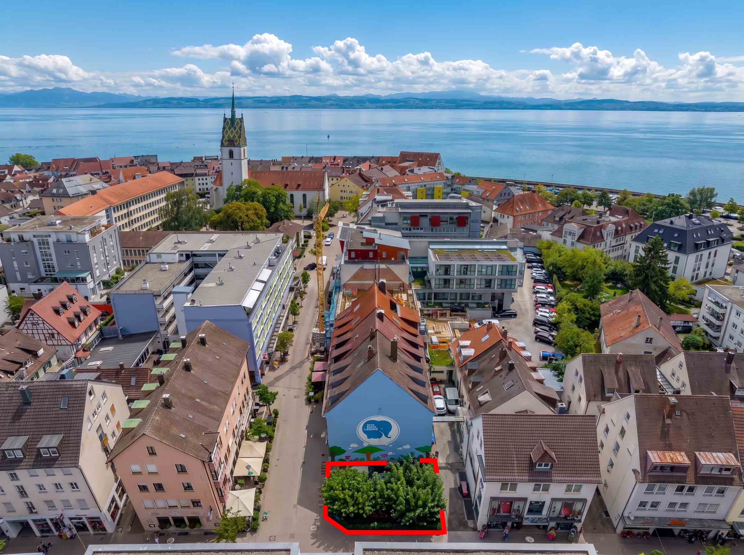 Baugrundstück für ein Mehrfamilienhaus in Zentrumslage und Seenähe